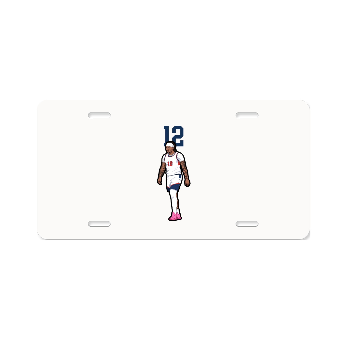 License Plate — Number Top in Classic