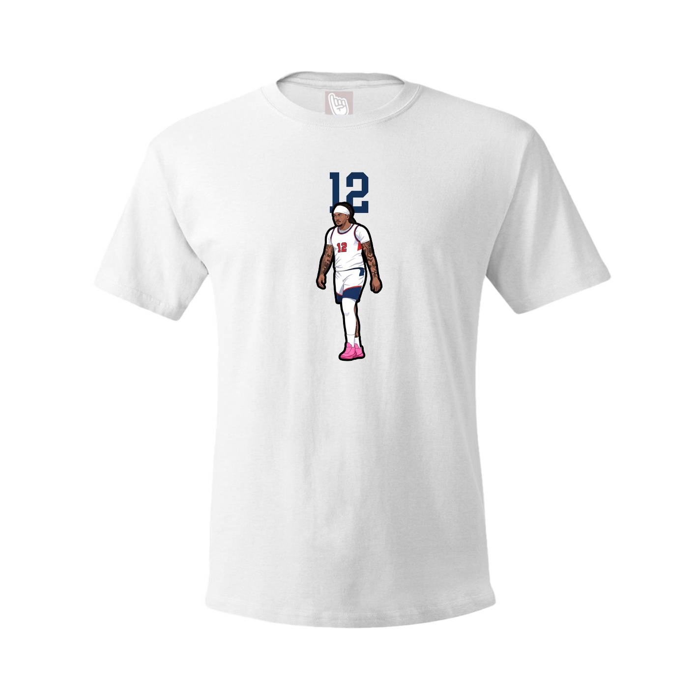 Tee — Number Top in White