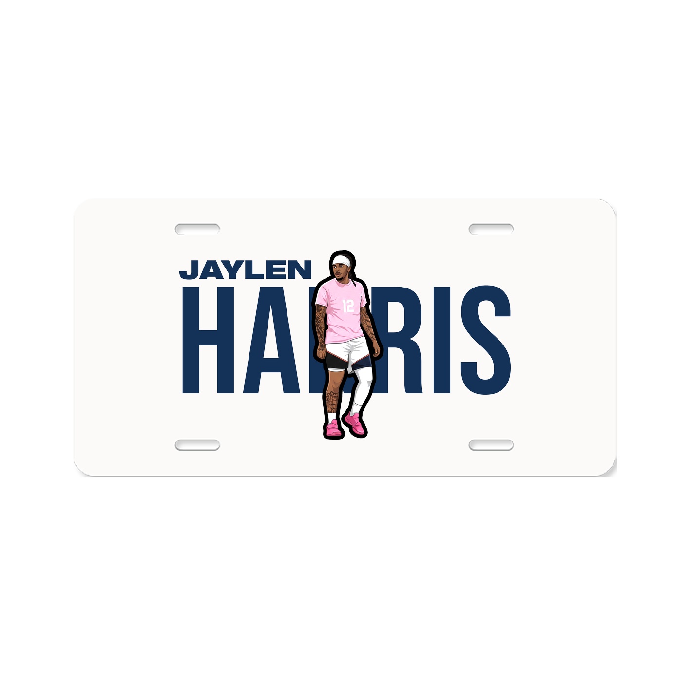 License Plate — Player Name in Classic