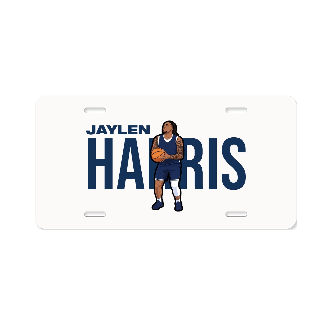 License Plate — Player Name in Classic