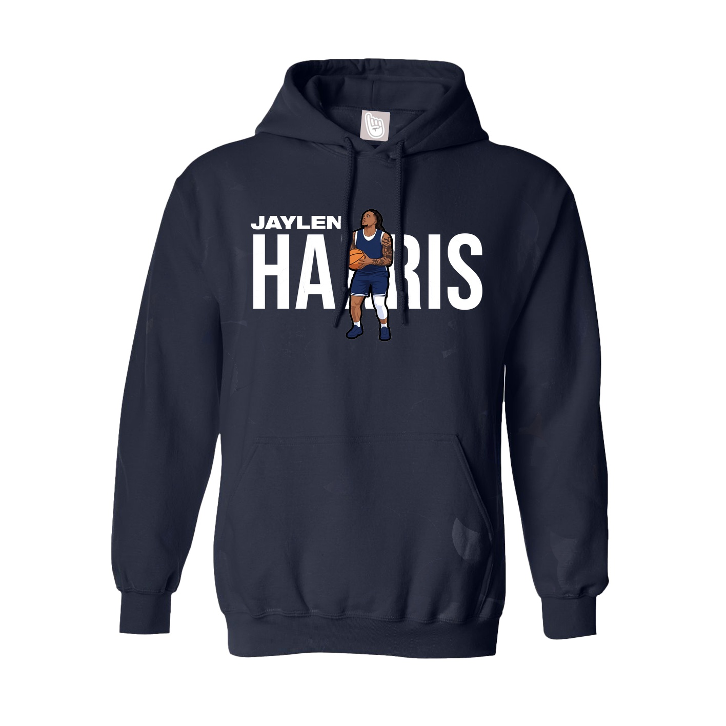 Youth Hoodie — Player Name in Navy