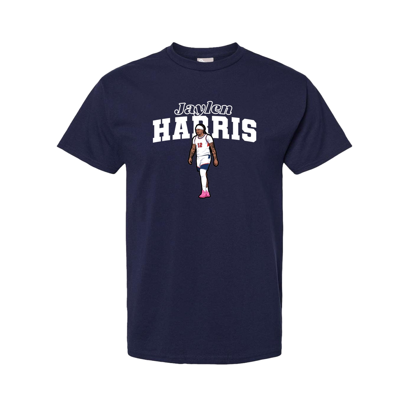 Youth Tee — Name Arch in Navy