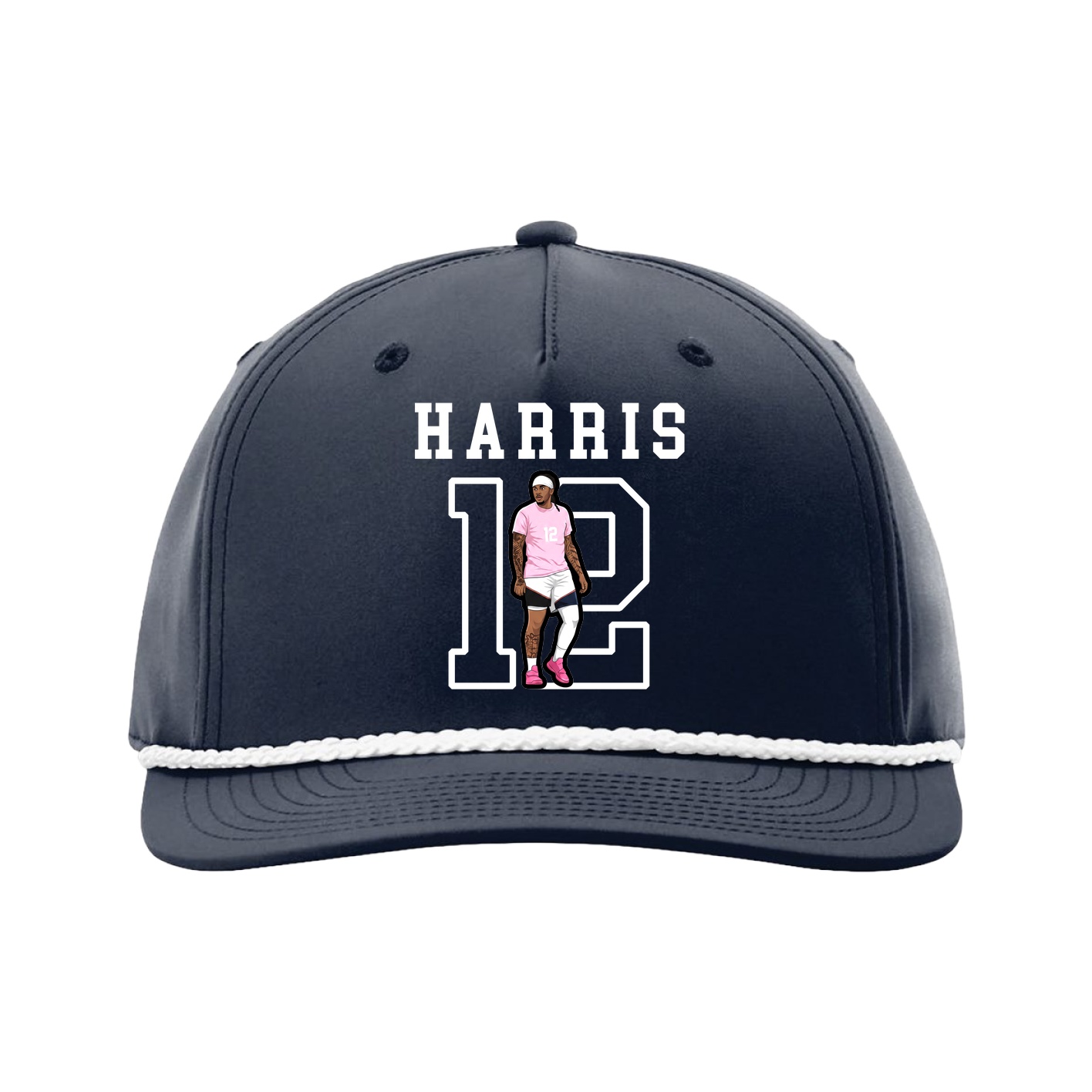 Five-Panel Classic Rope Cap — Shirsey in Navy