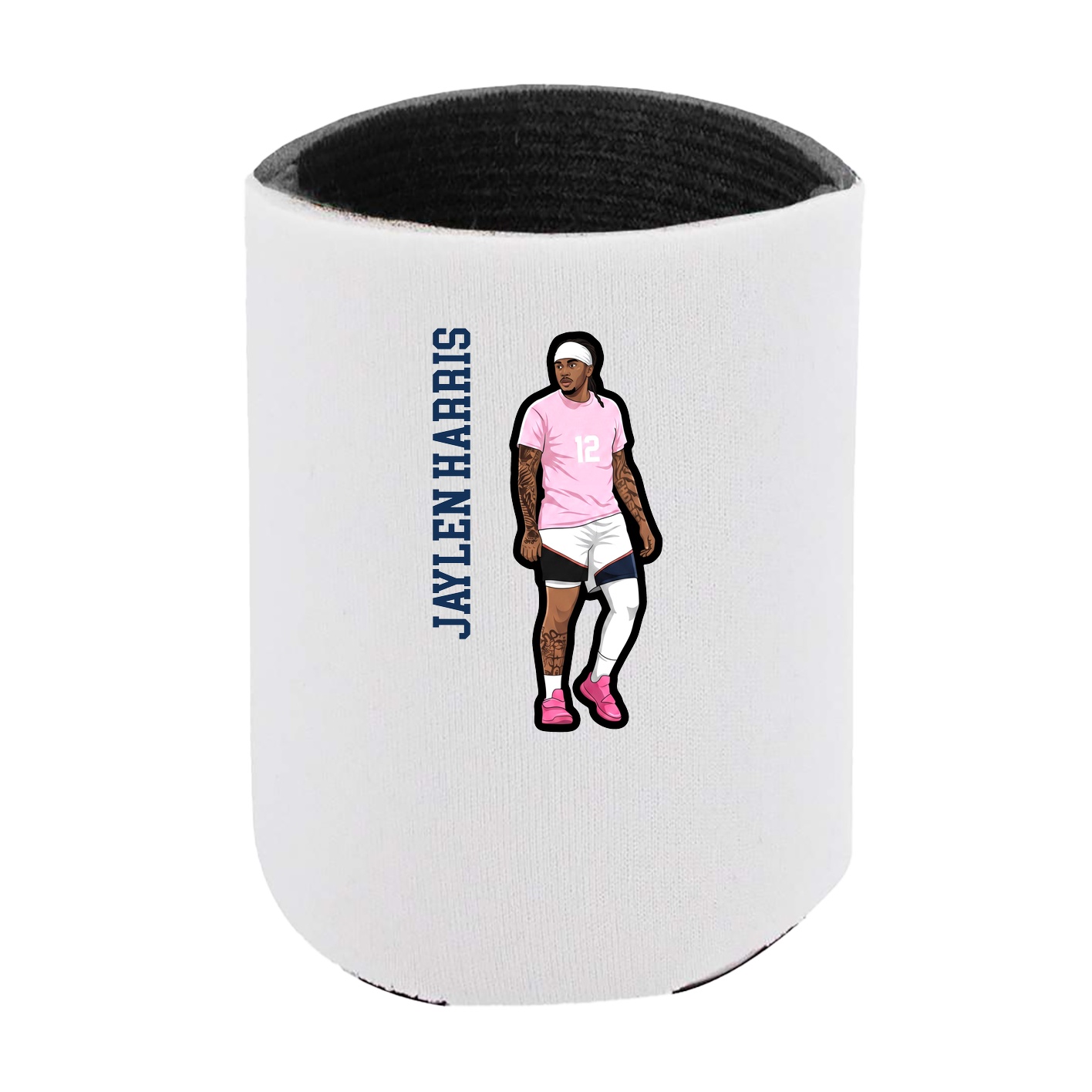 Can Holder — Name Vertical in White