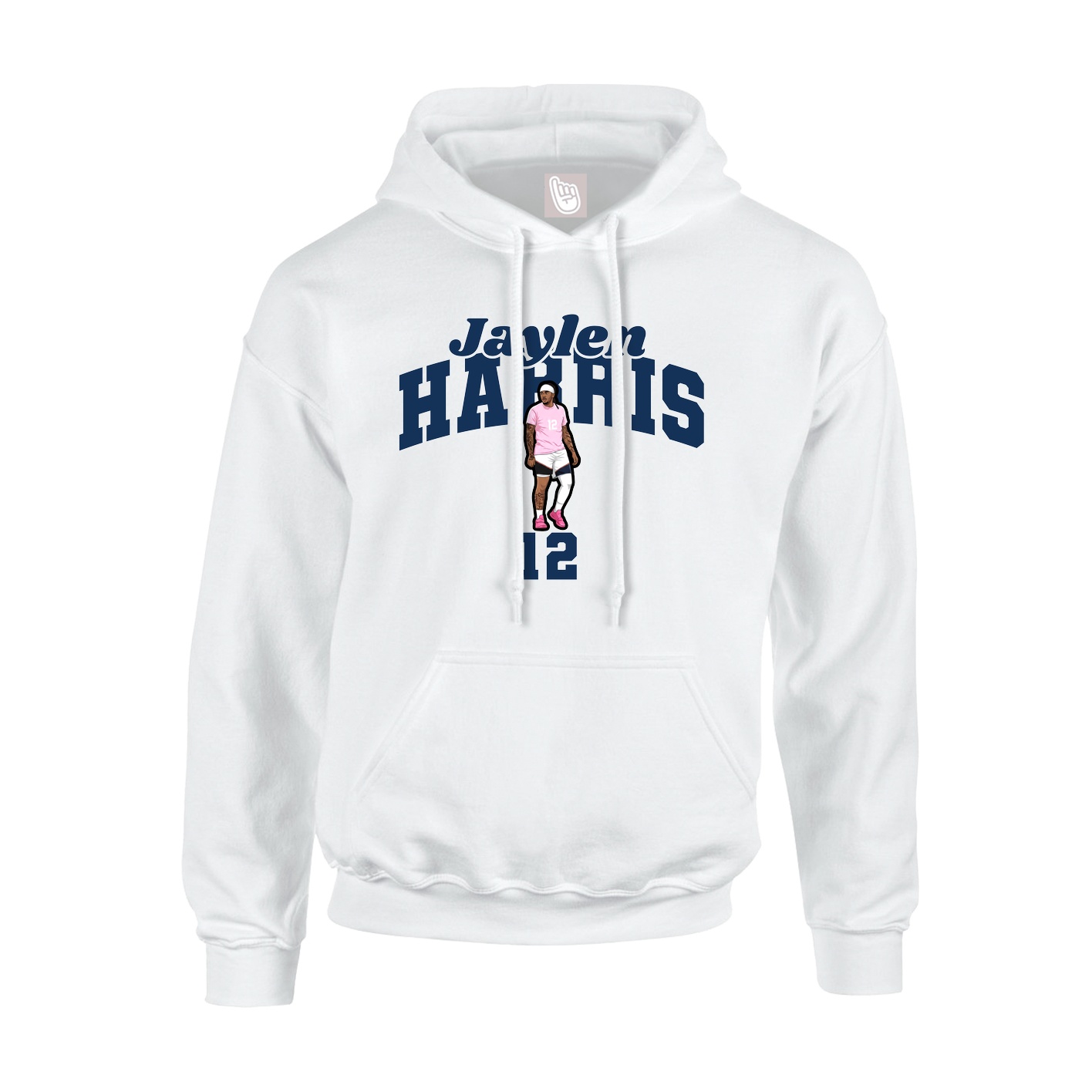 Hoodie — Signature Arch in White
