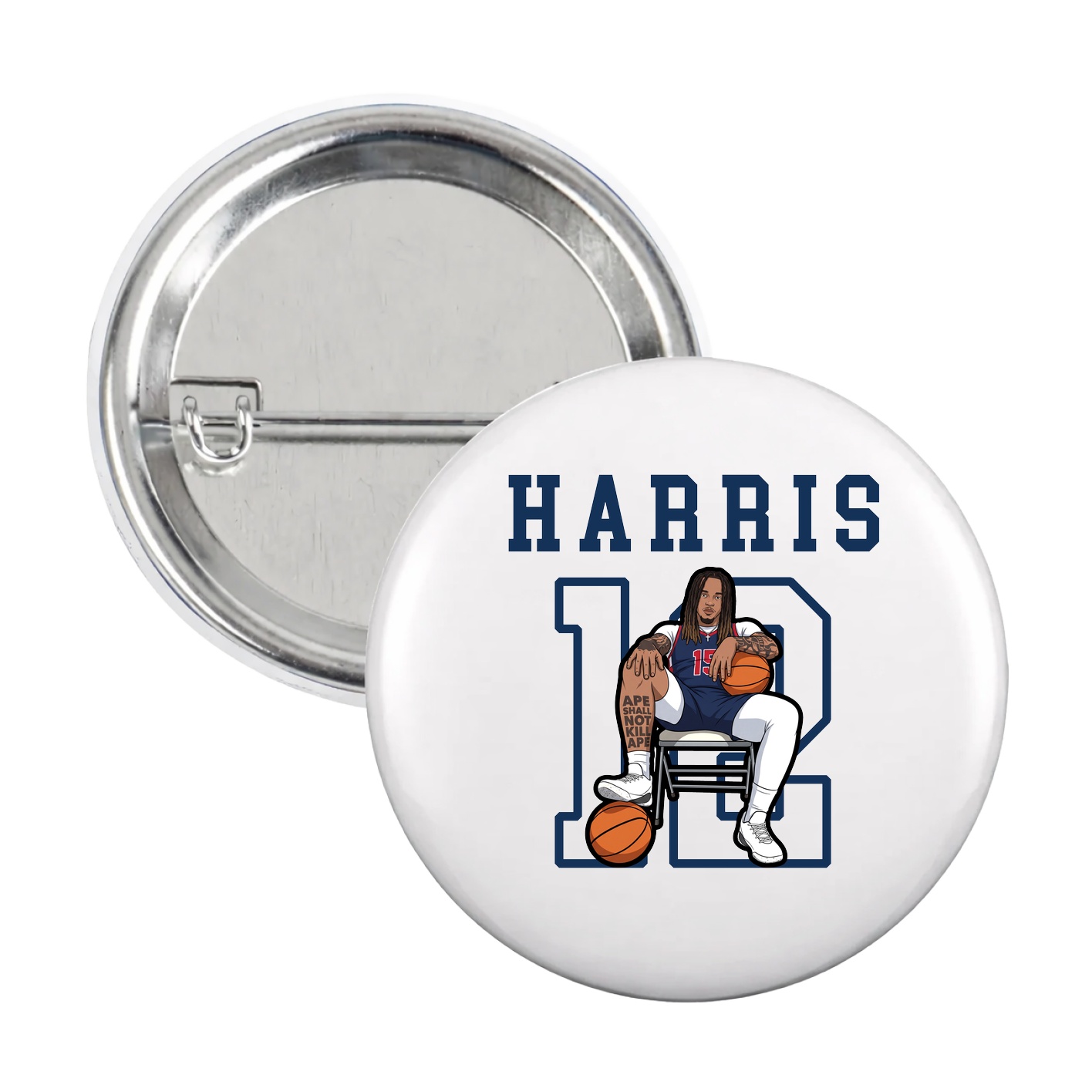Game Day Button — Shirsey in White
