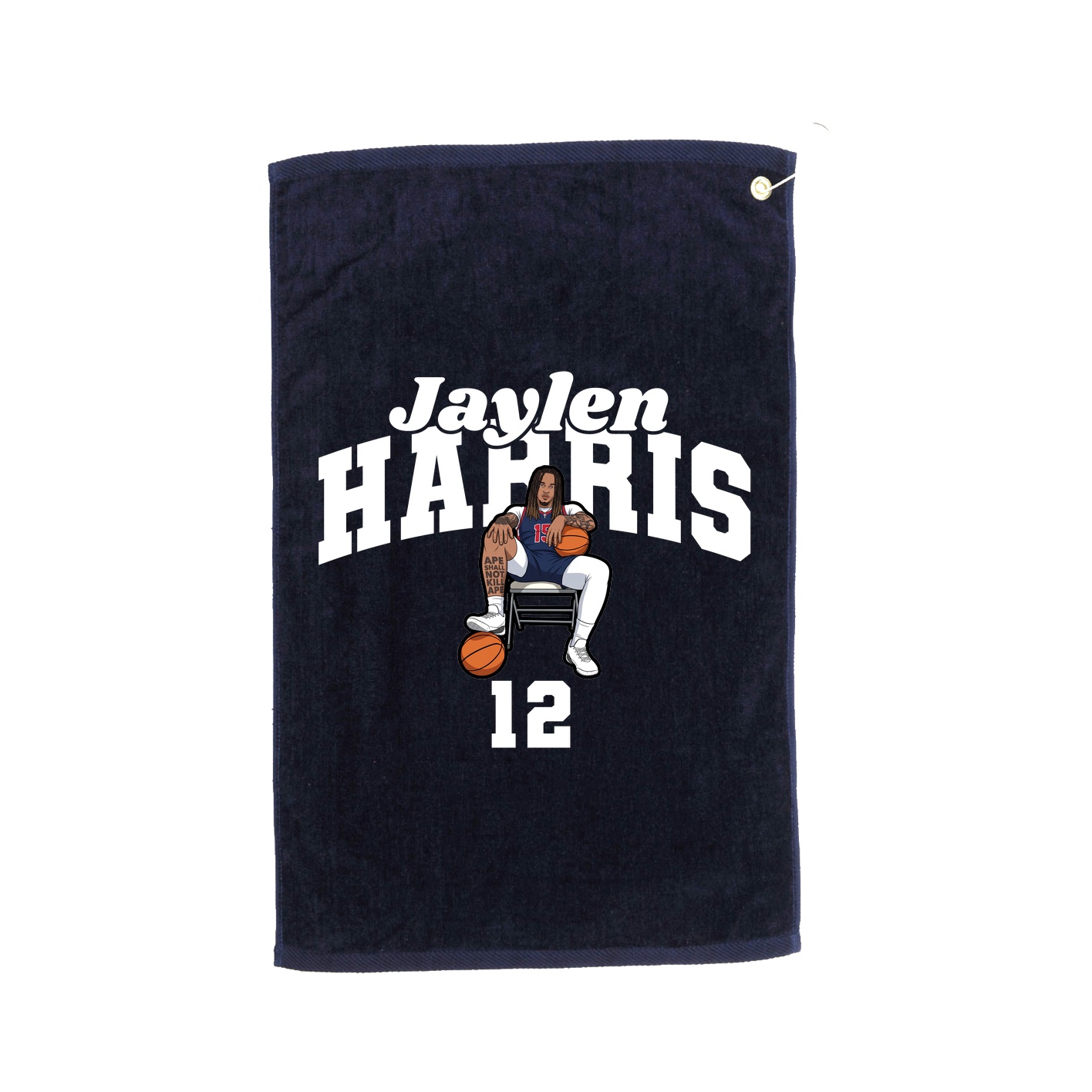 Golf Towel — Signature Arch in Navy