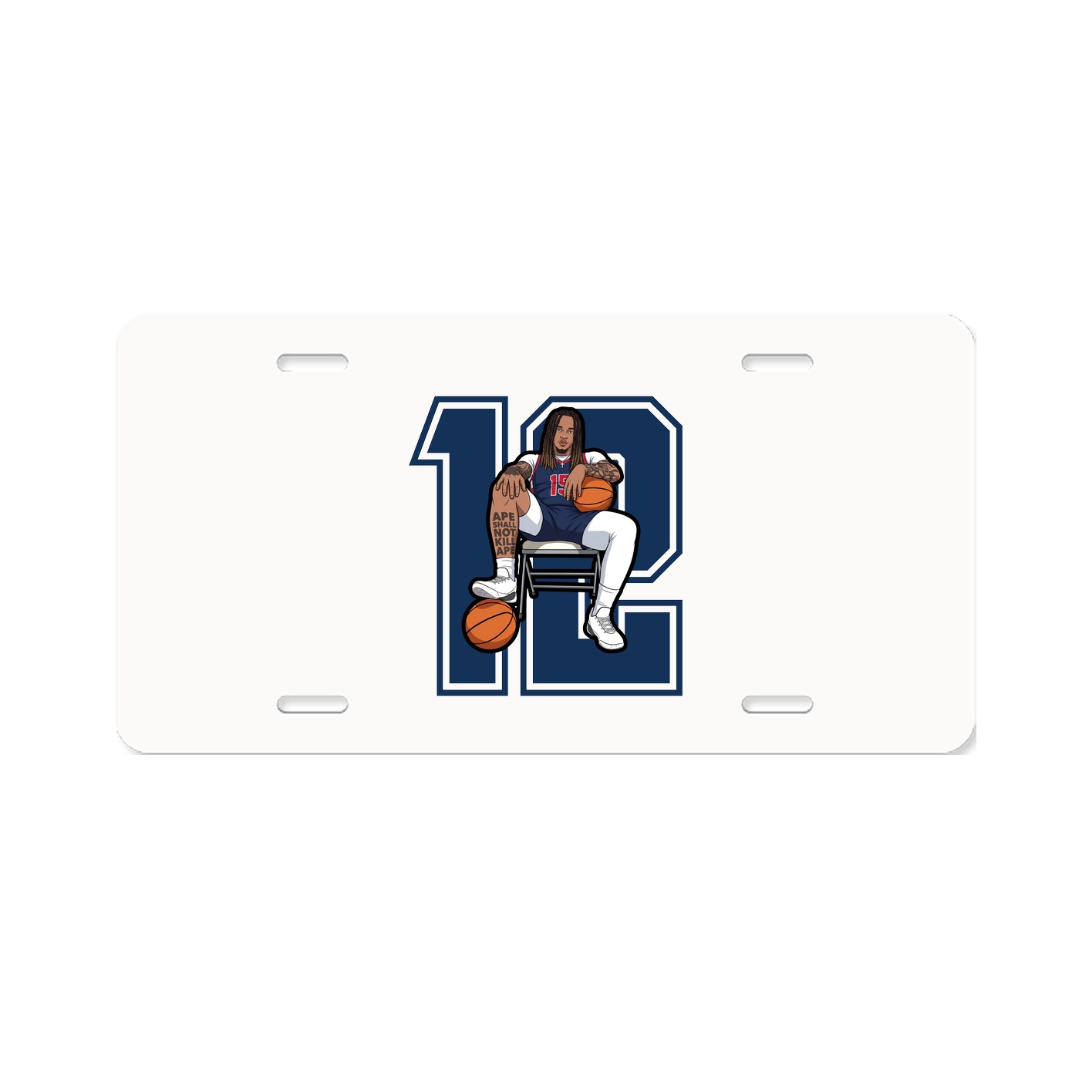License Plate — Number in Classic