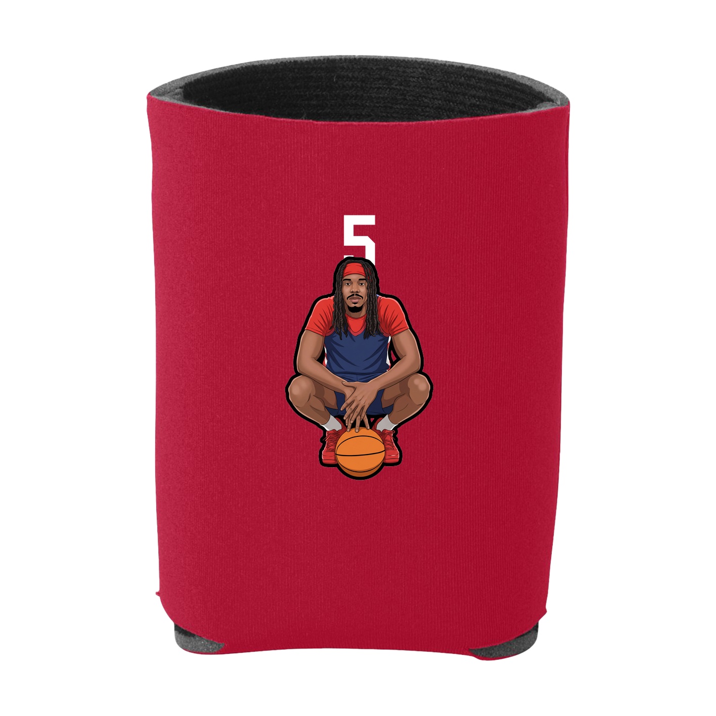 Can Holder — Number Top in Red