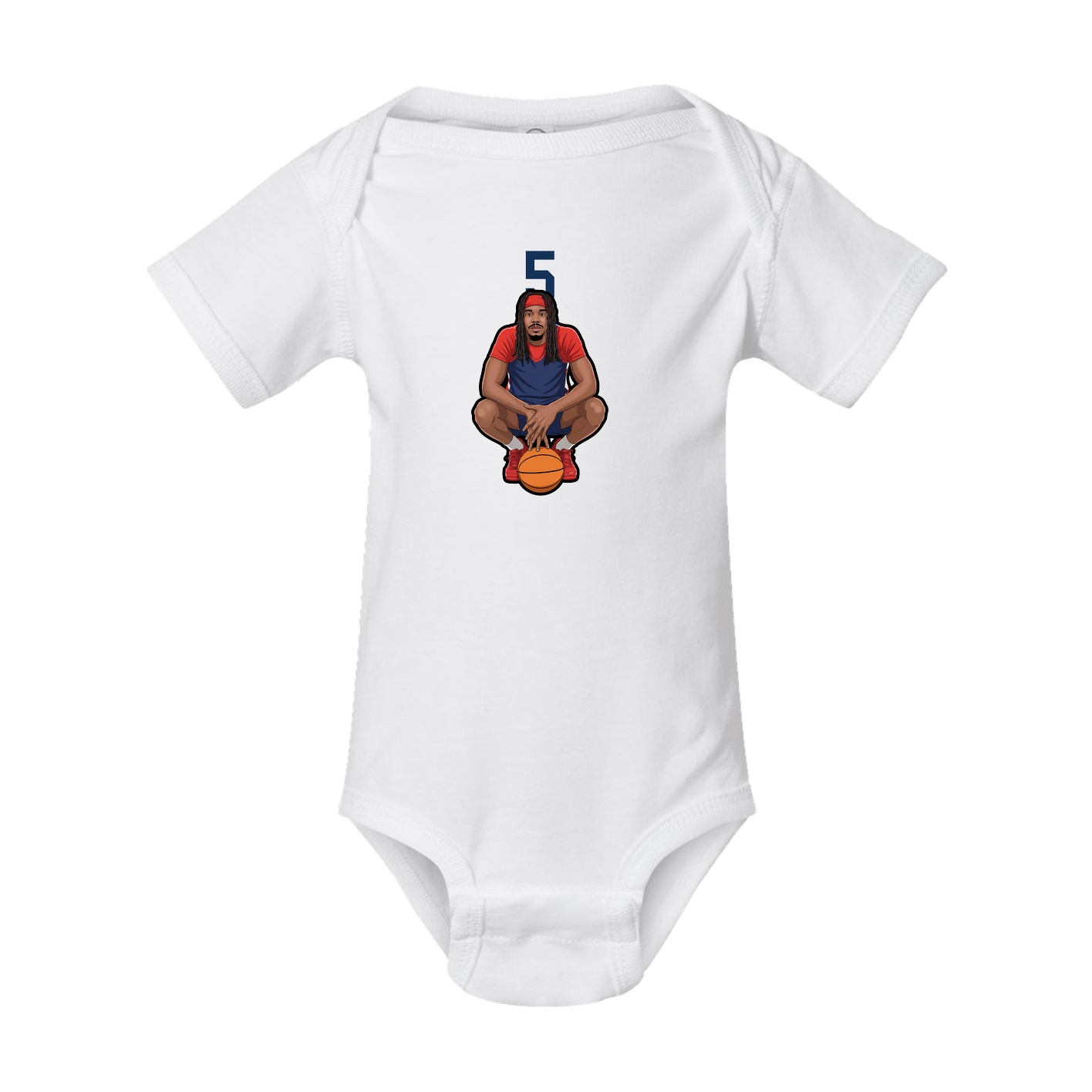 Baby Onesie — Number Top in White