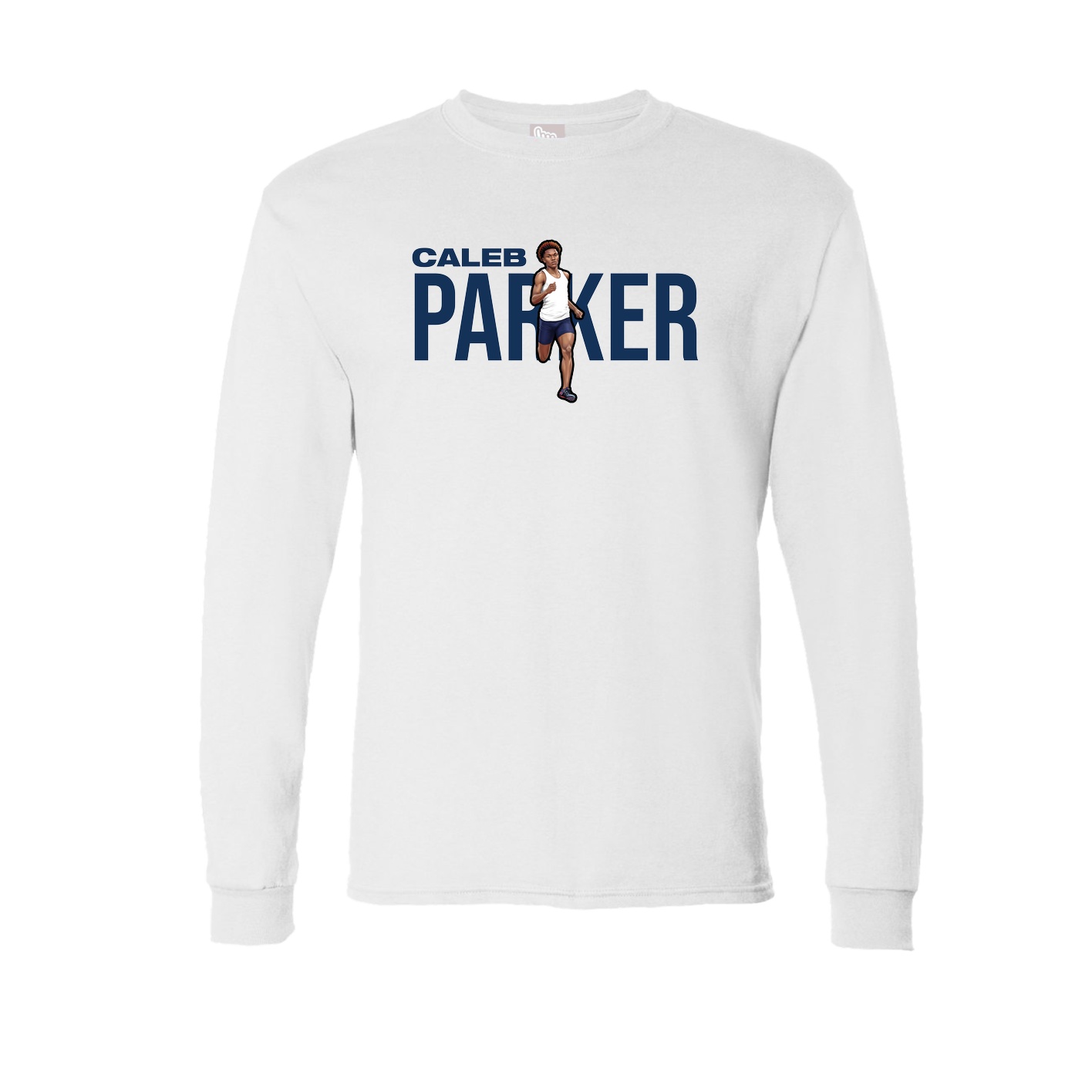 Long Sleeve Tee — Player Name in White