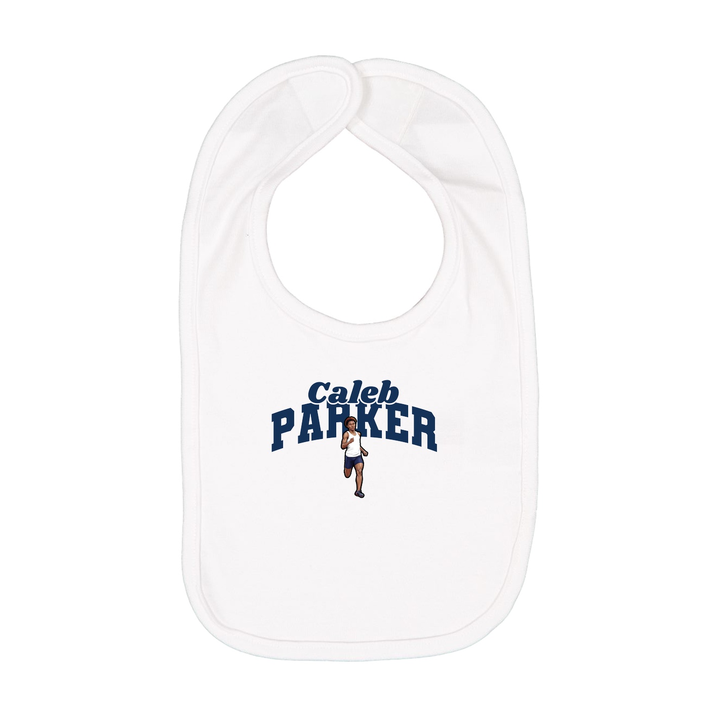 Infant Bib — Signature Arch in White