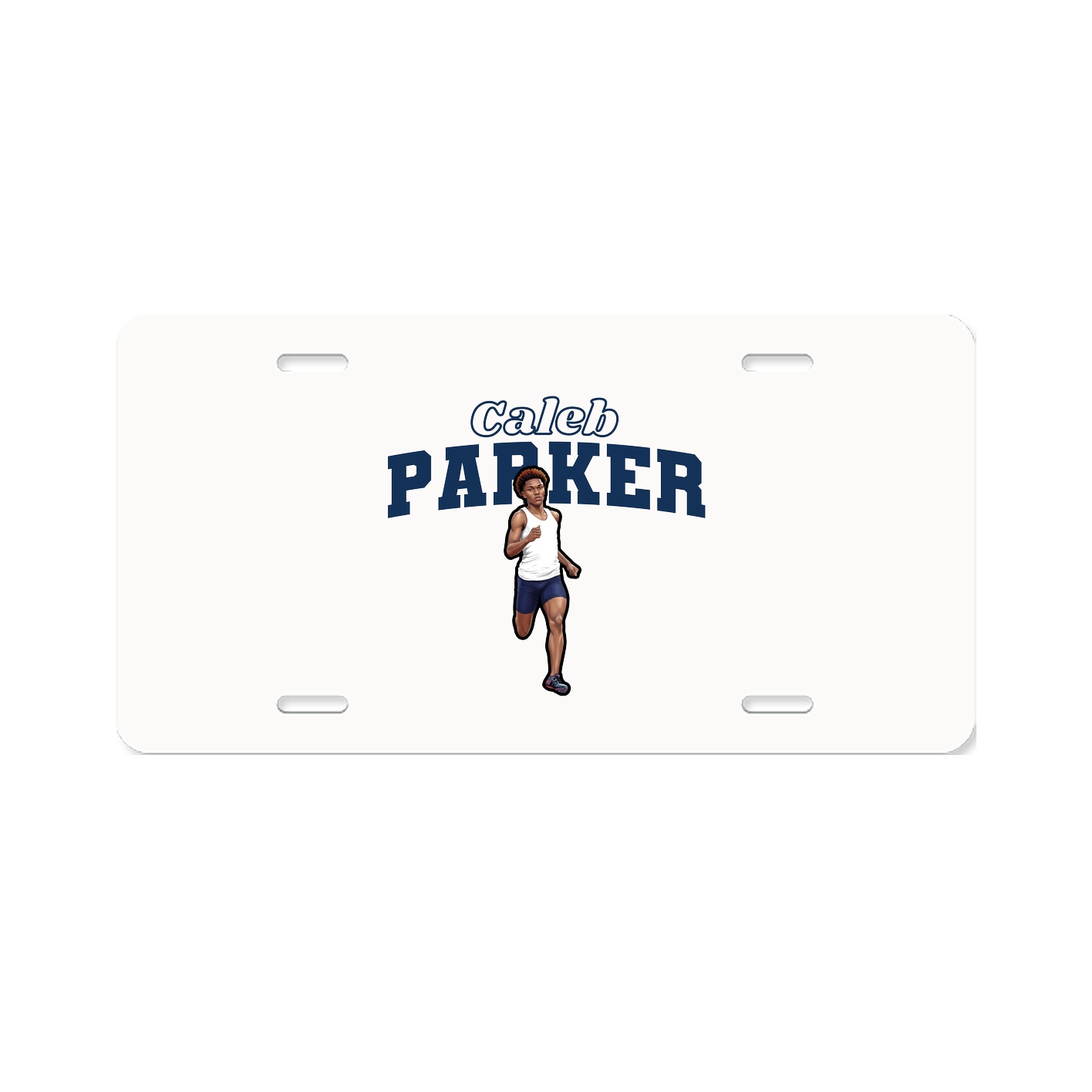 License Plate — Name Arch in Classic