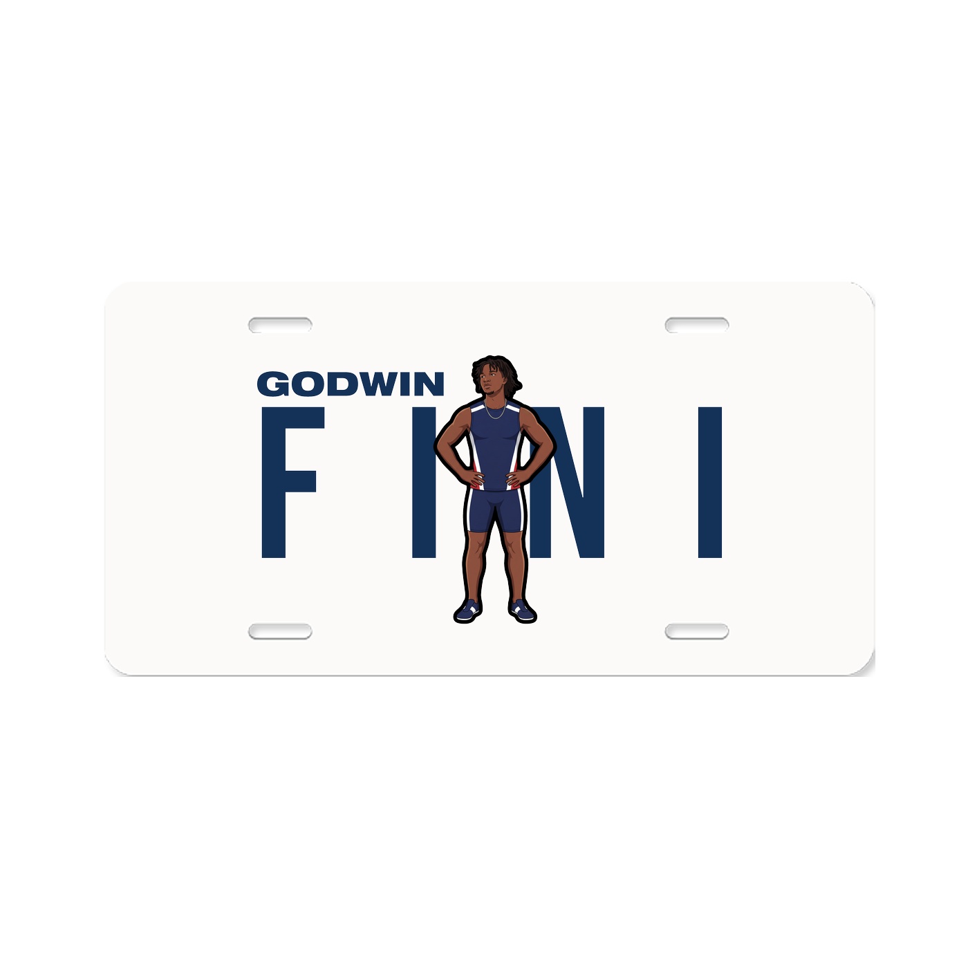 License Plate — Player Name in Classic