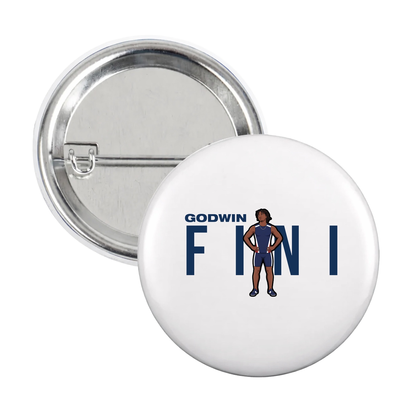 Game Day Button — Player Name in White