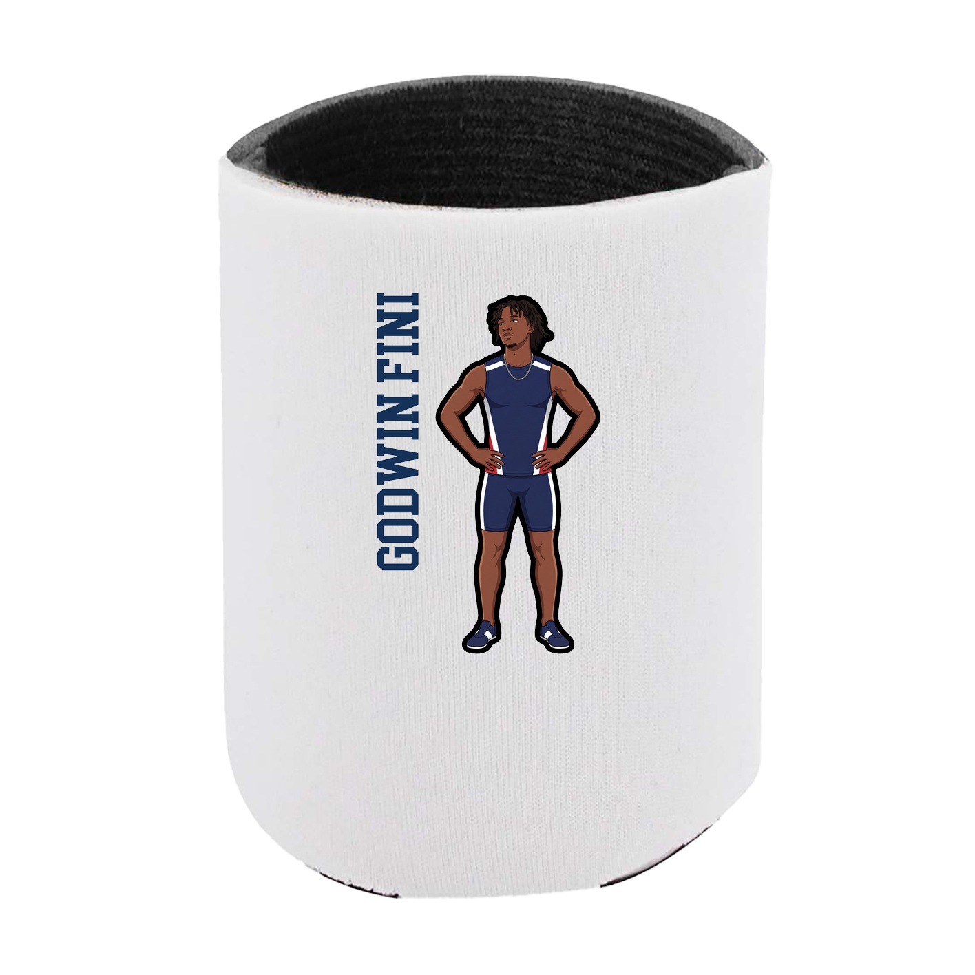 Can Holder — Name Vertical in White