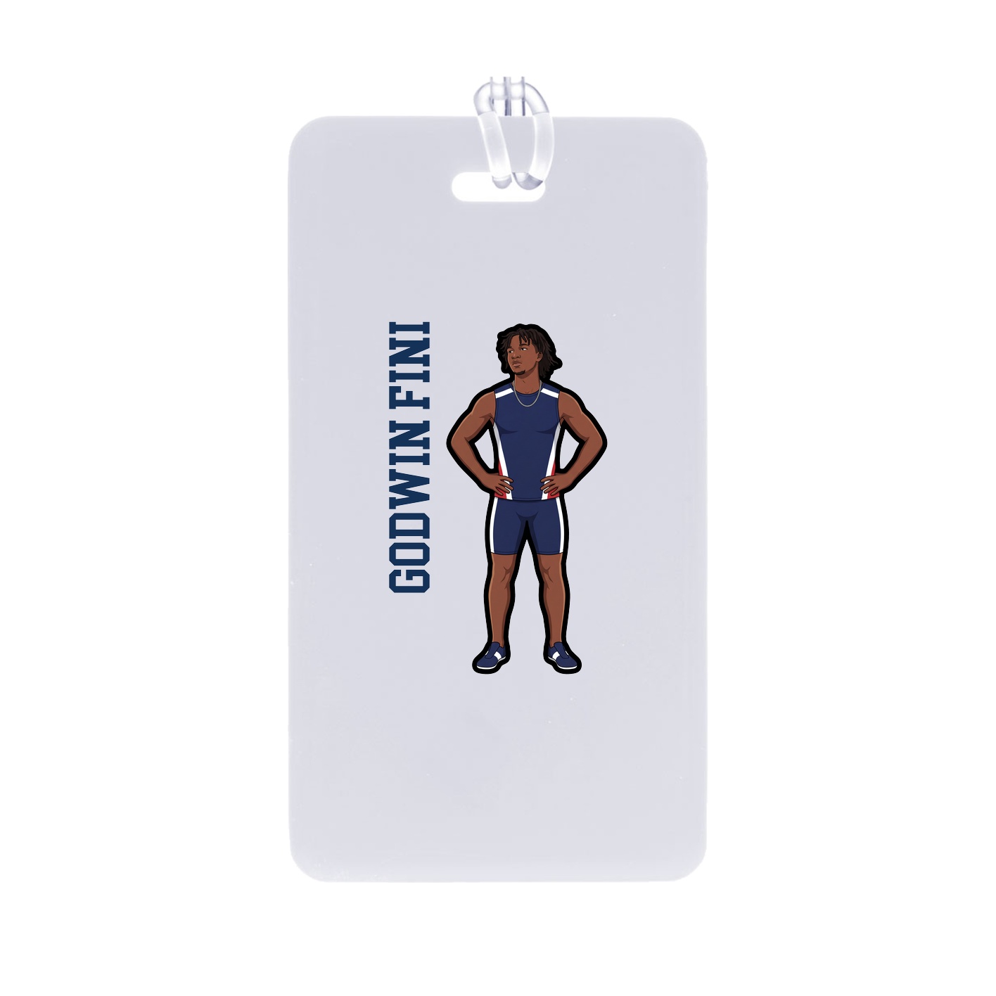 Bag Tag — Name Vertical in Classic
