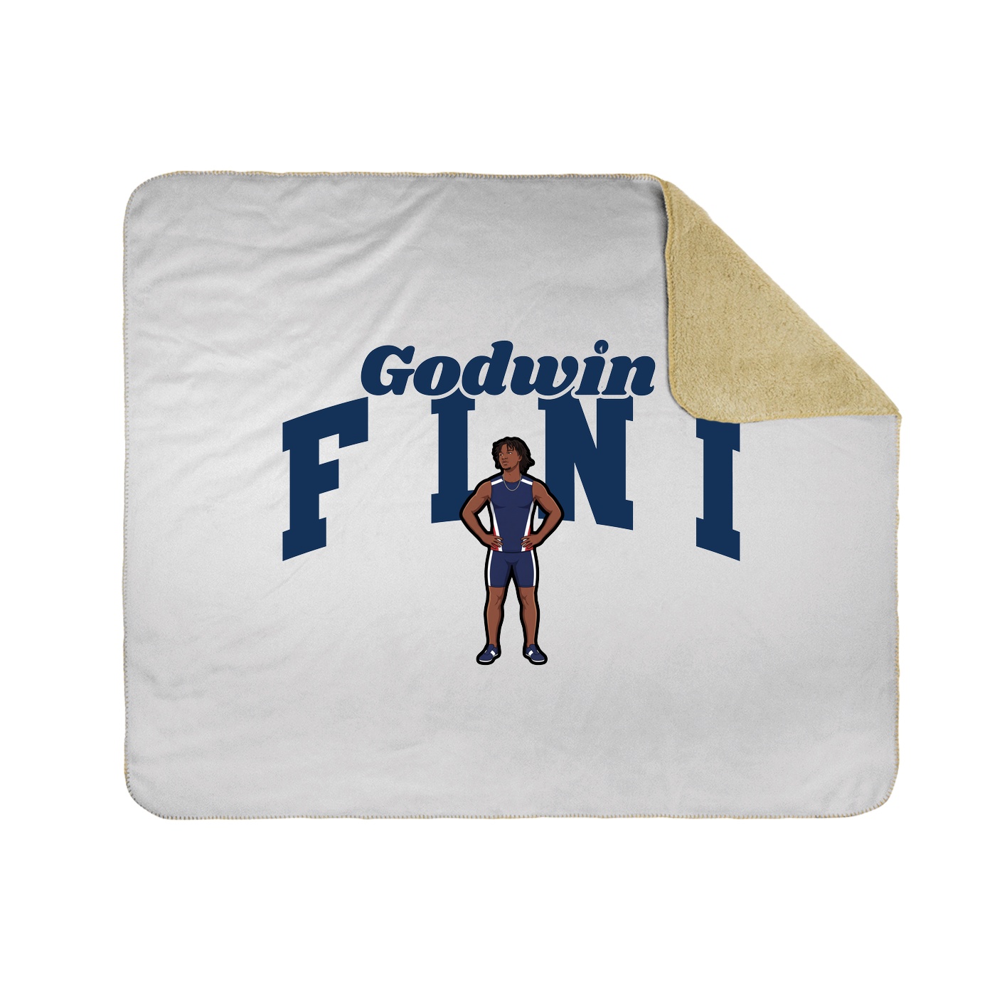 Throw Blanket — Signature Arch in White