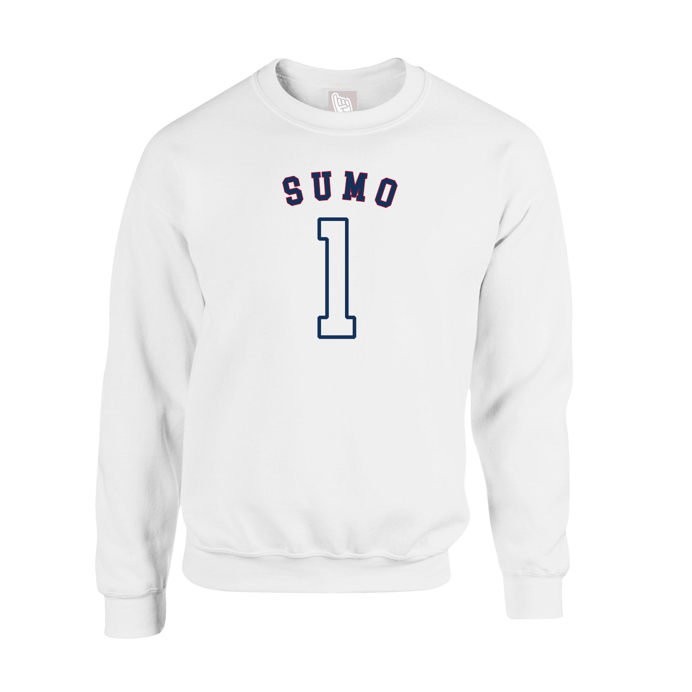 Fleece Crew — Shirsey Arch in White