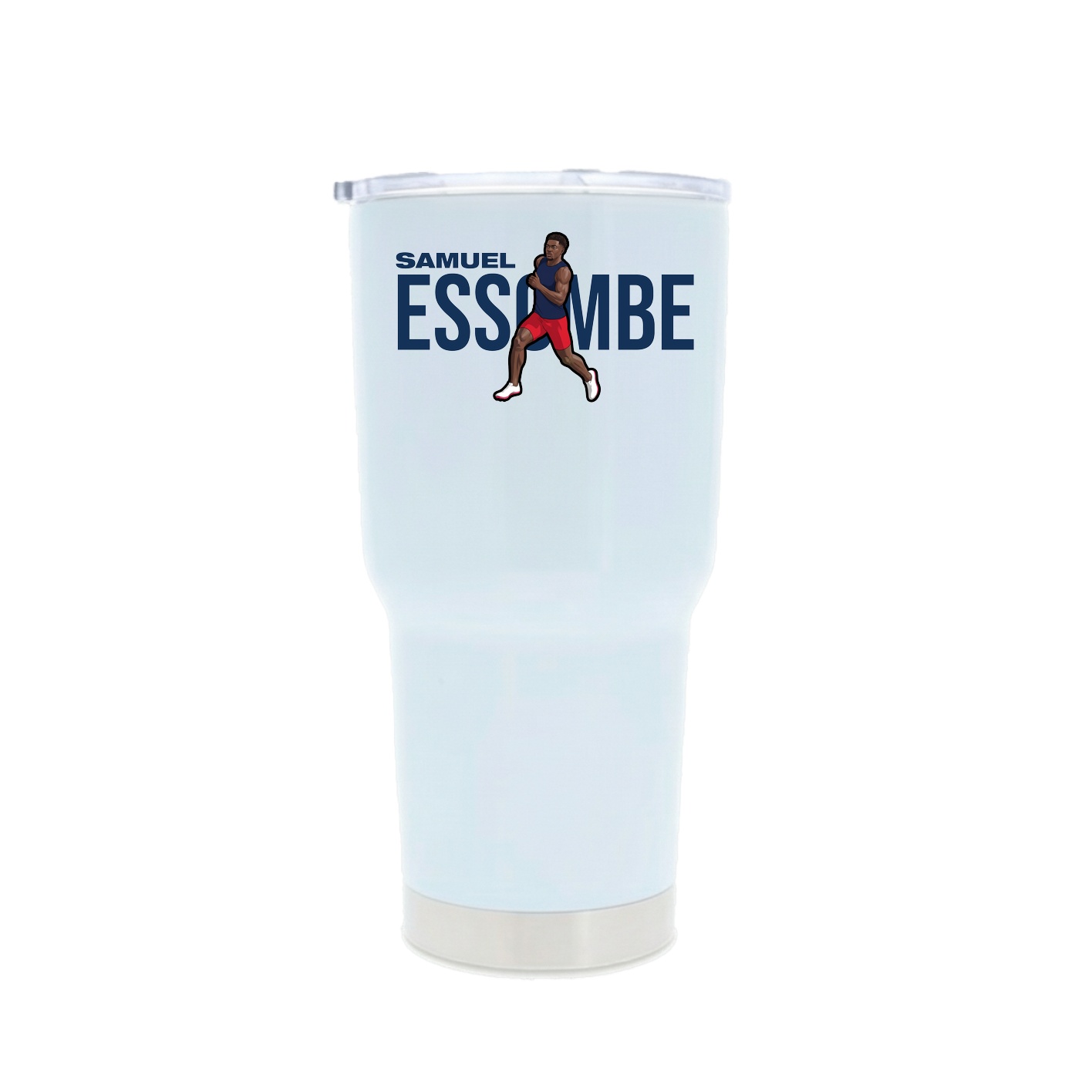 30oz Stainless Steel Tumbler — Player Name in White