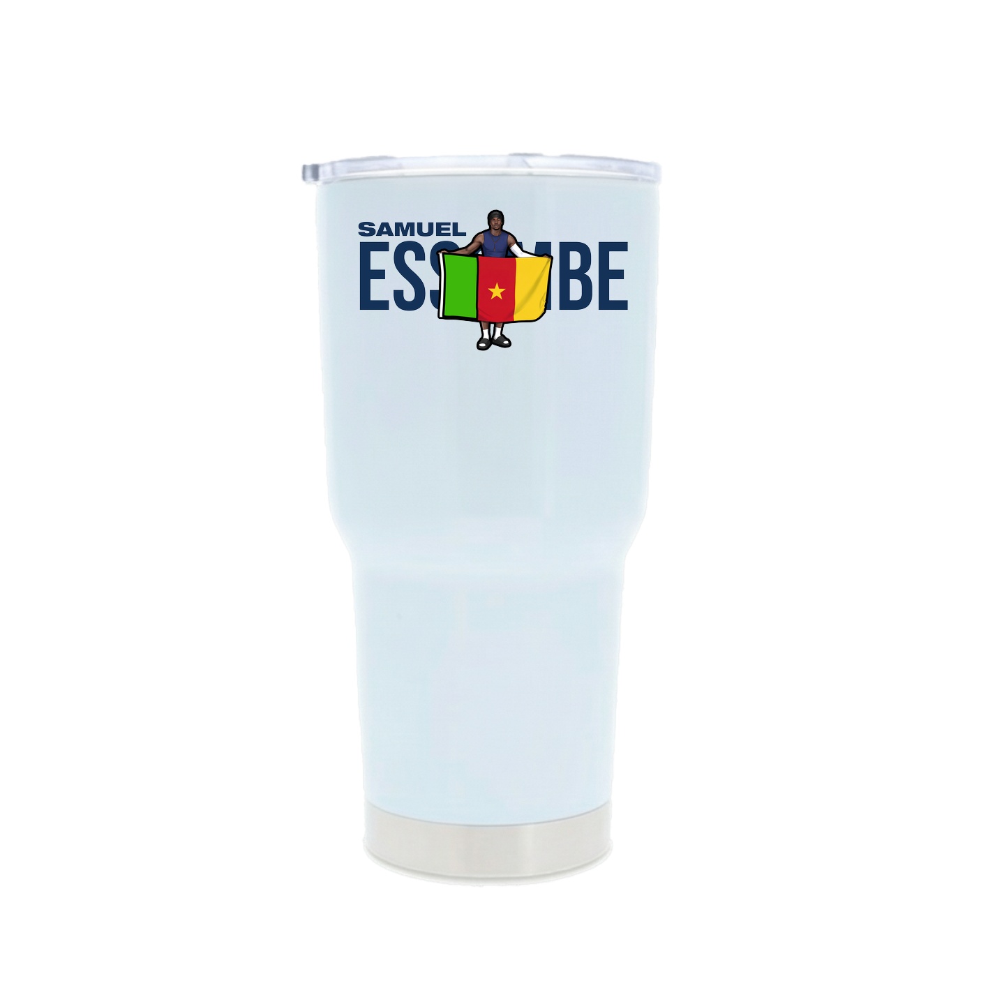30oz Stainless Steel Tumbler — Player Name in White