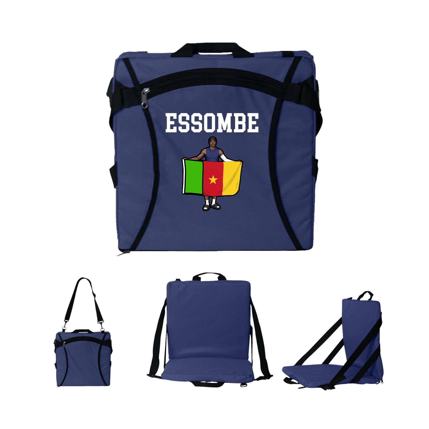 Folding Stadium Seat — Shirsey in Navy