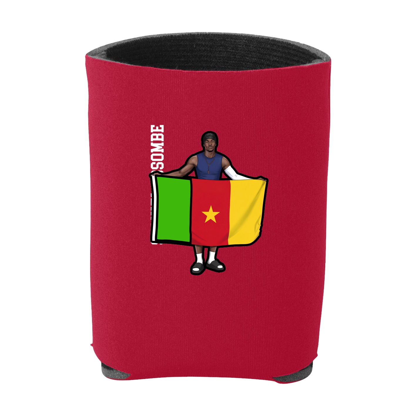 Can Holder — Name Vertical in Red