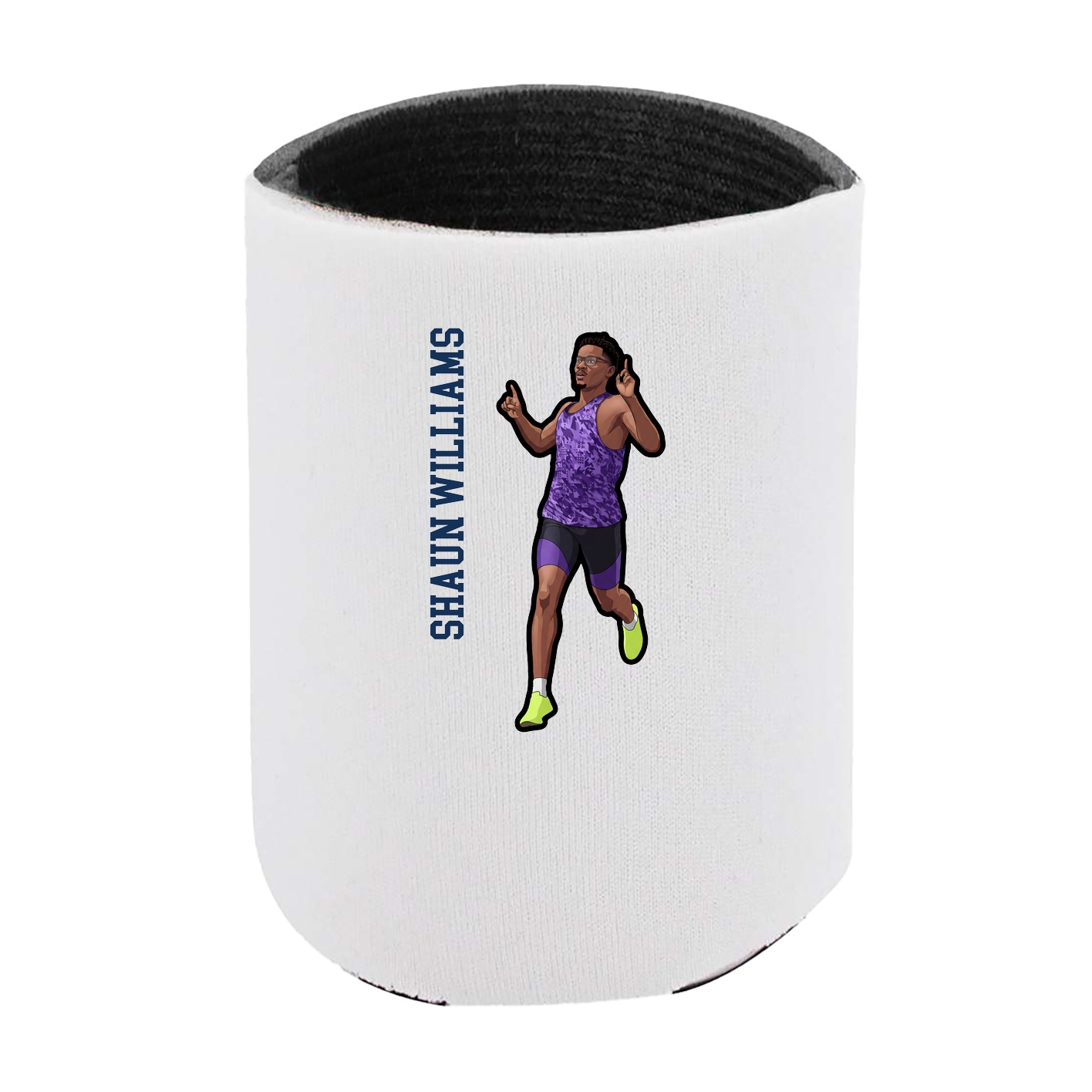 Can Holder — Name Vertical in White