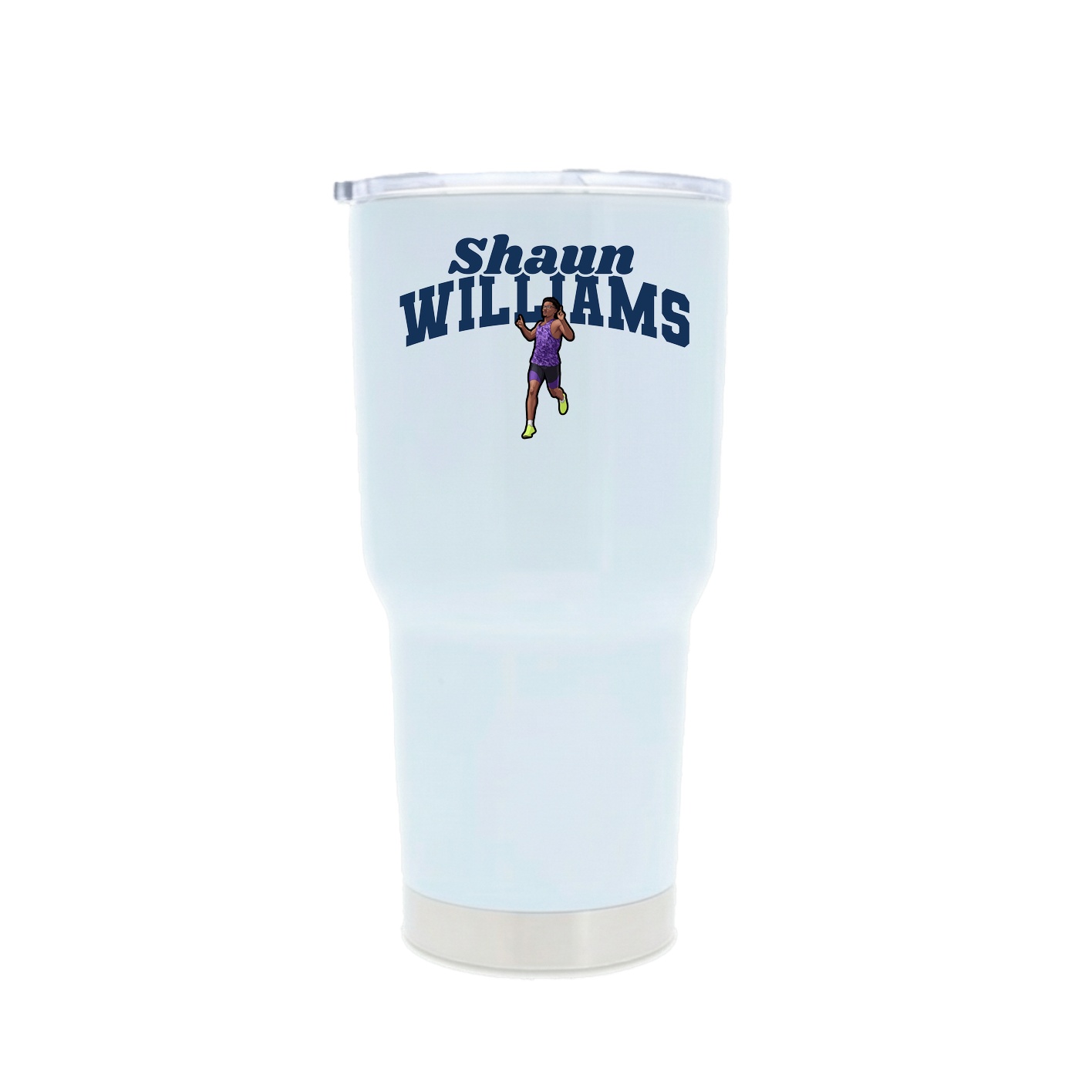 30oz Stainless Steel Tumbler — Signature Arch in White