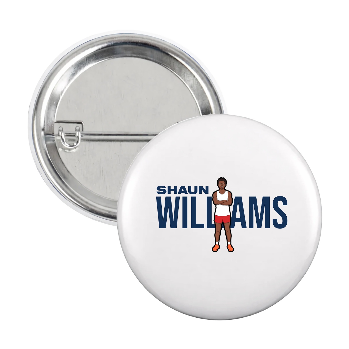 Game Day Button — Player Name in White