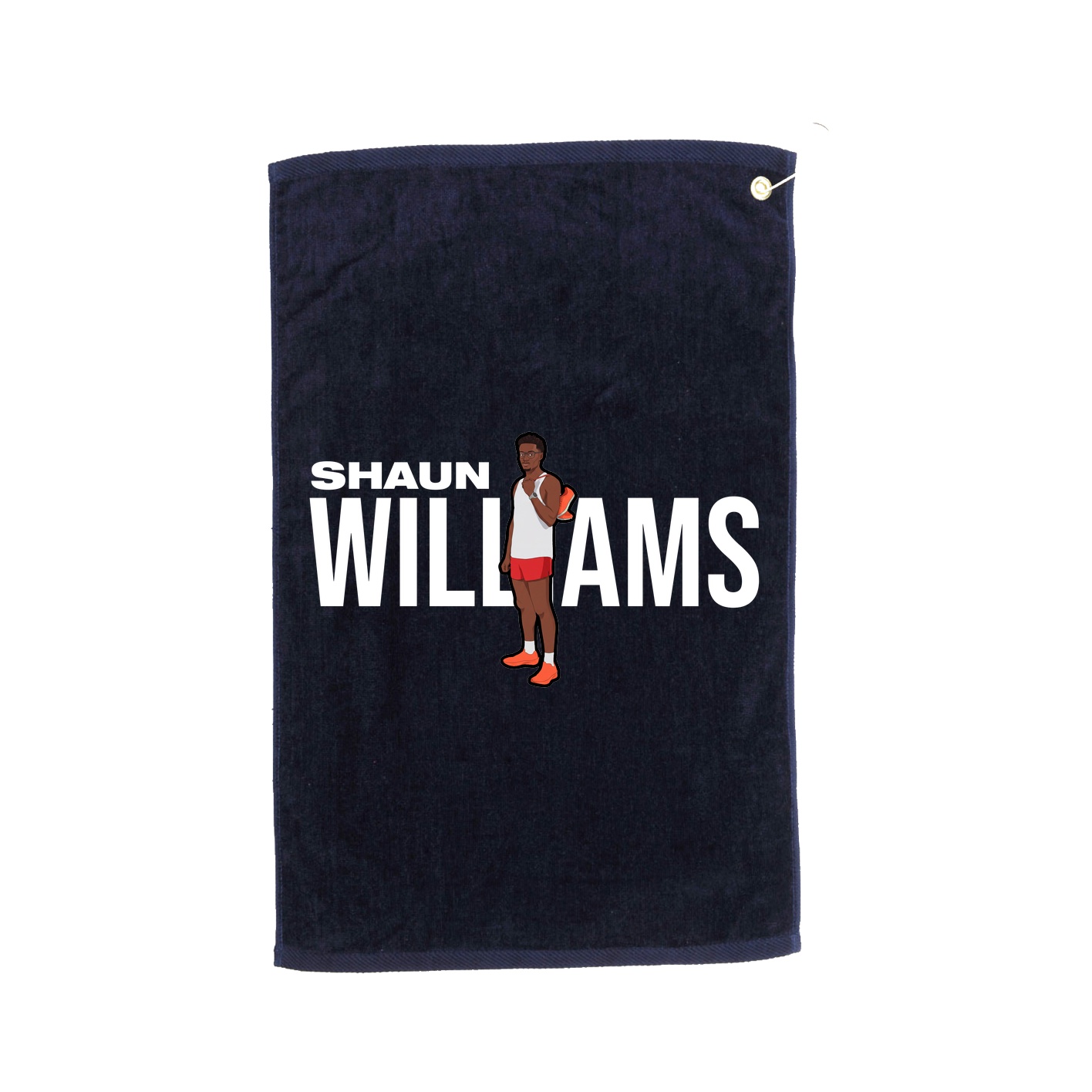 Golf Towel — Player Name in Navy