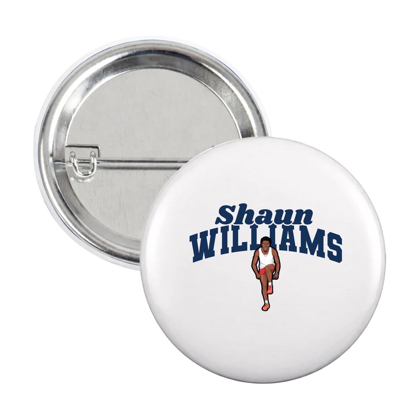 Game Day Button — Signature Arch in White