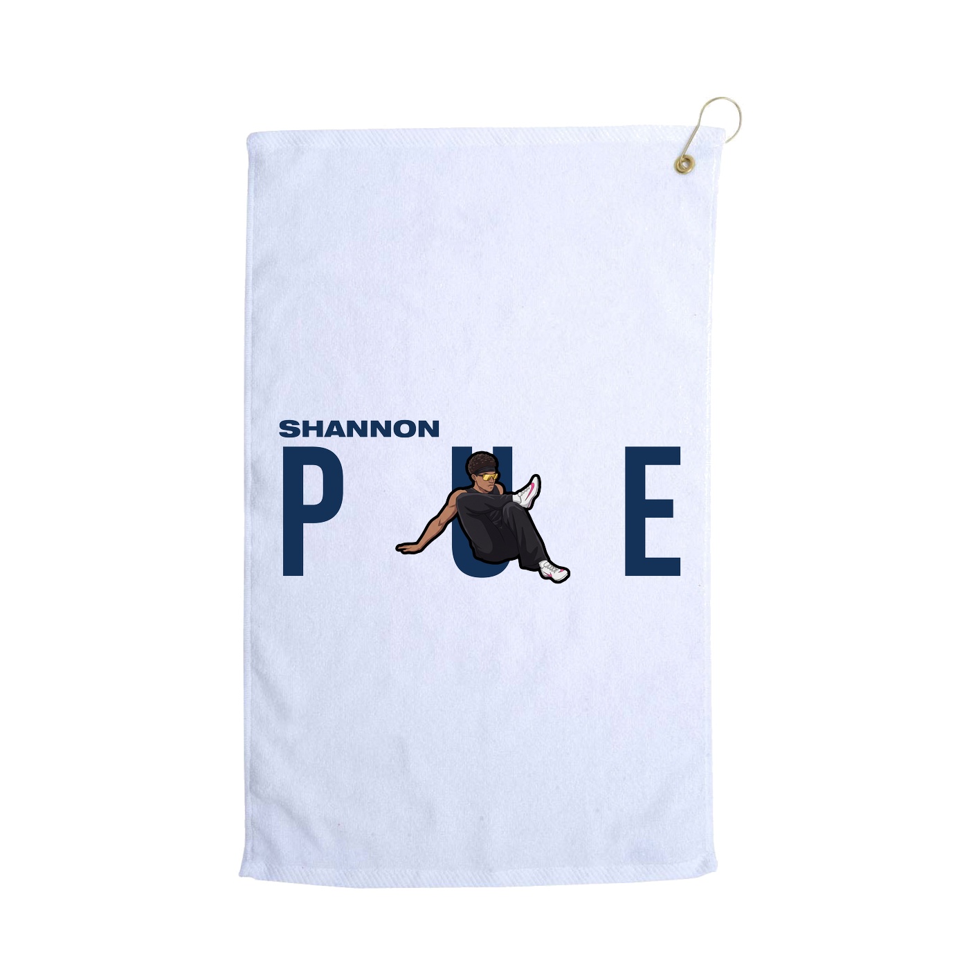 Golf Towel — Player Name in White