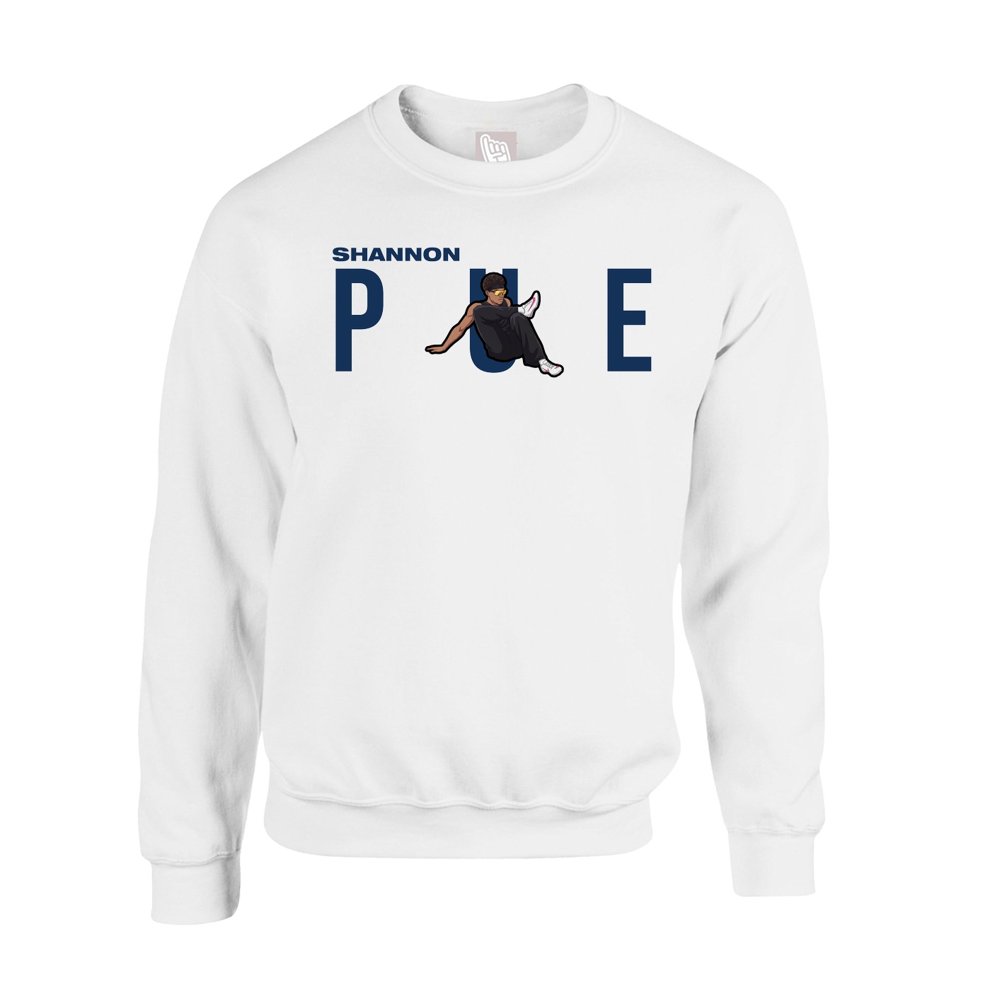 Fleece Crew — Player Name in White