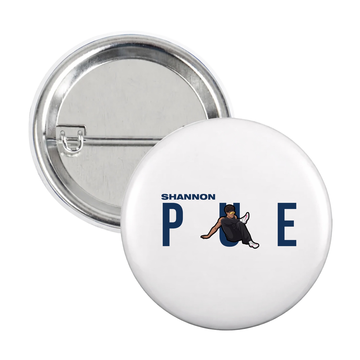 Game Day Button — Player Name in White