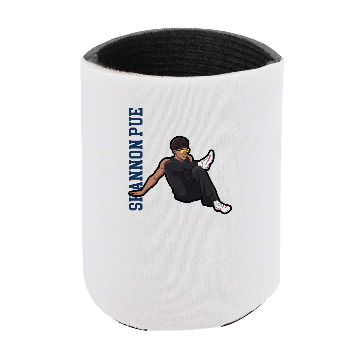 Can Holder — Name Vertical in White