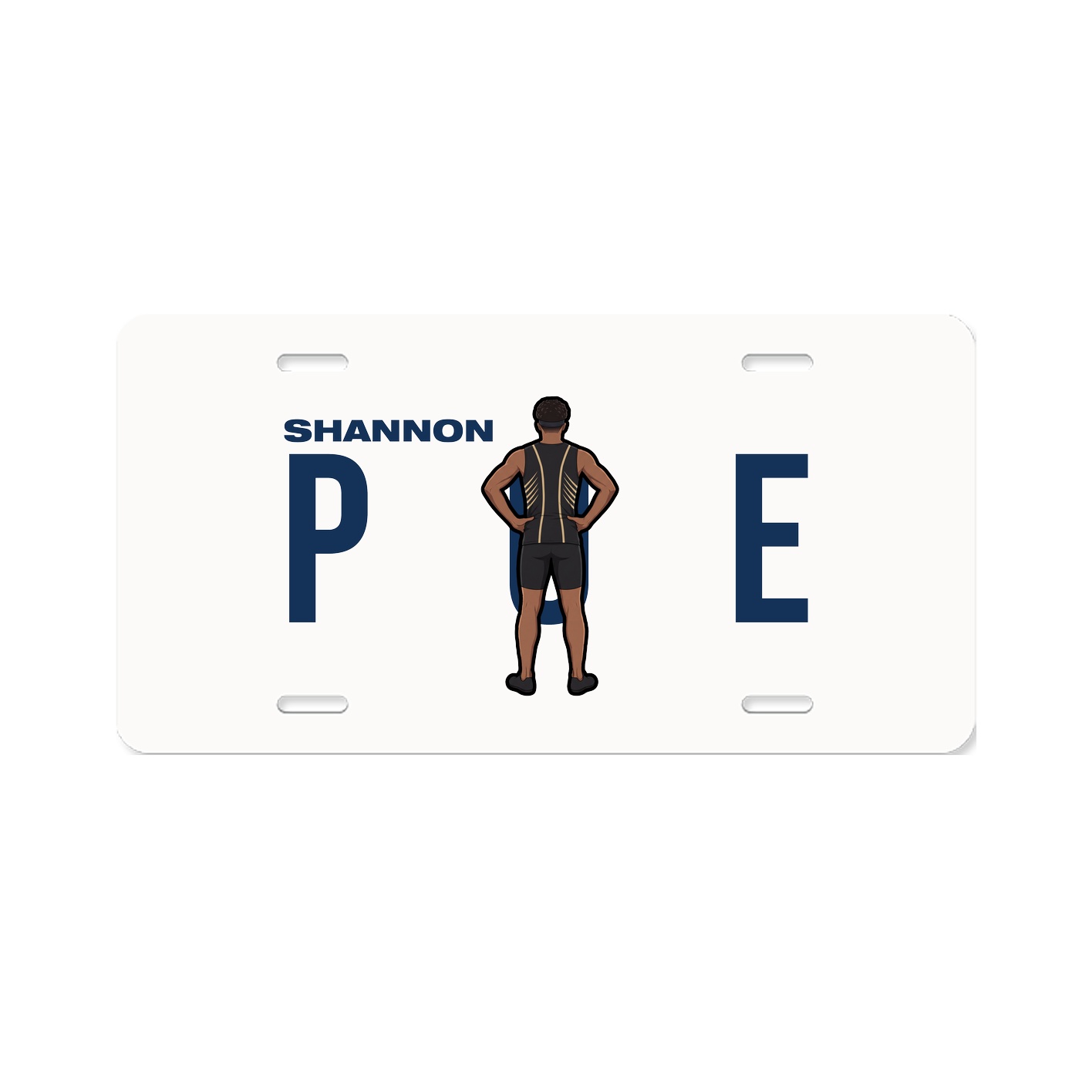 License Plate — Player Name in Classic
