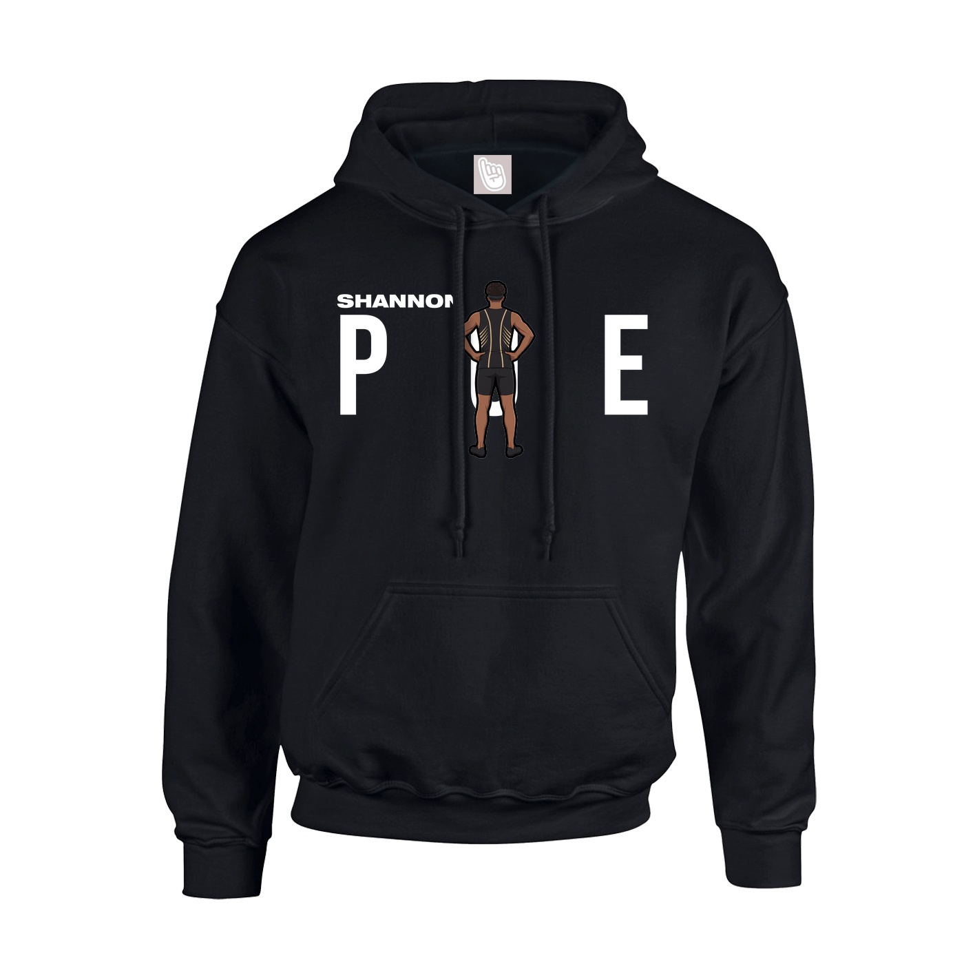 Youth Hoodie — Player Name in Black