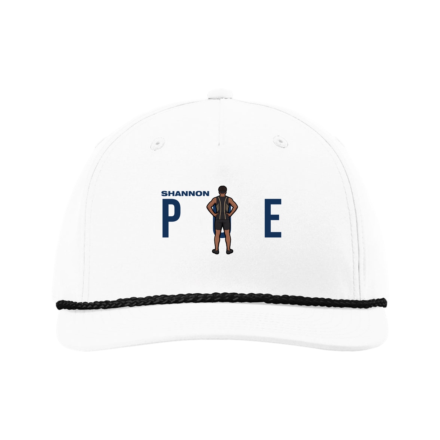 Five-Panel Classic Rope Cap — Player Name in White