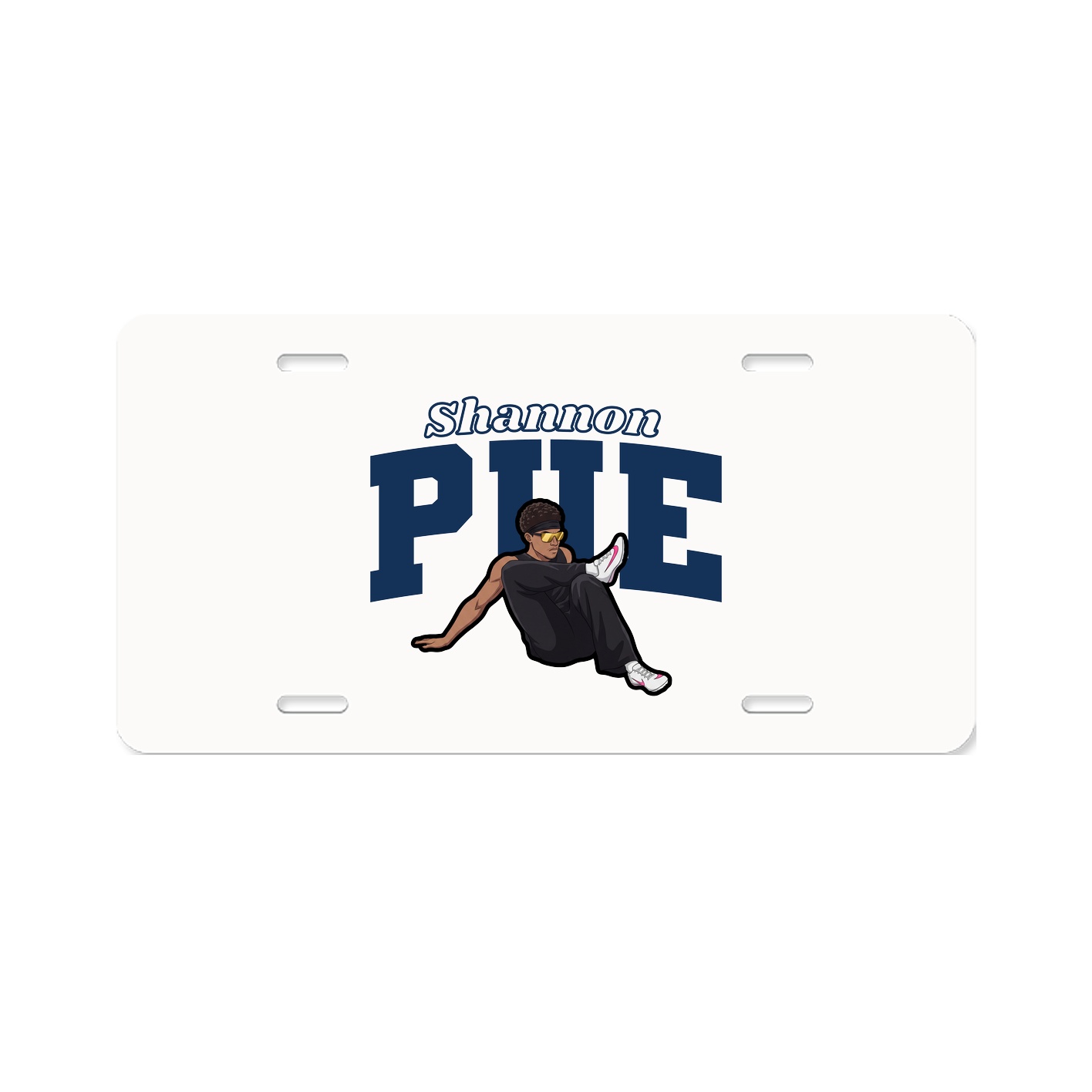 License Plate — Name Arch in Classic