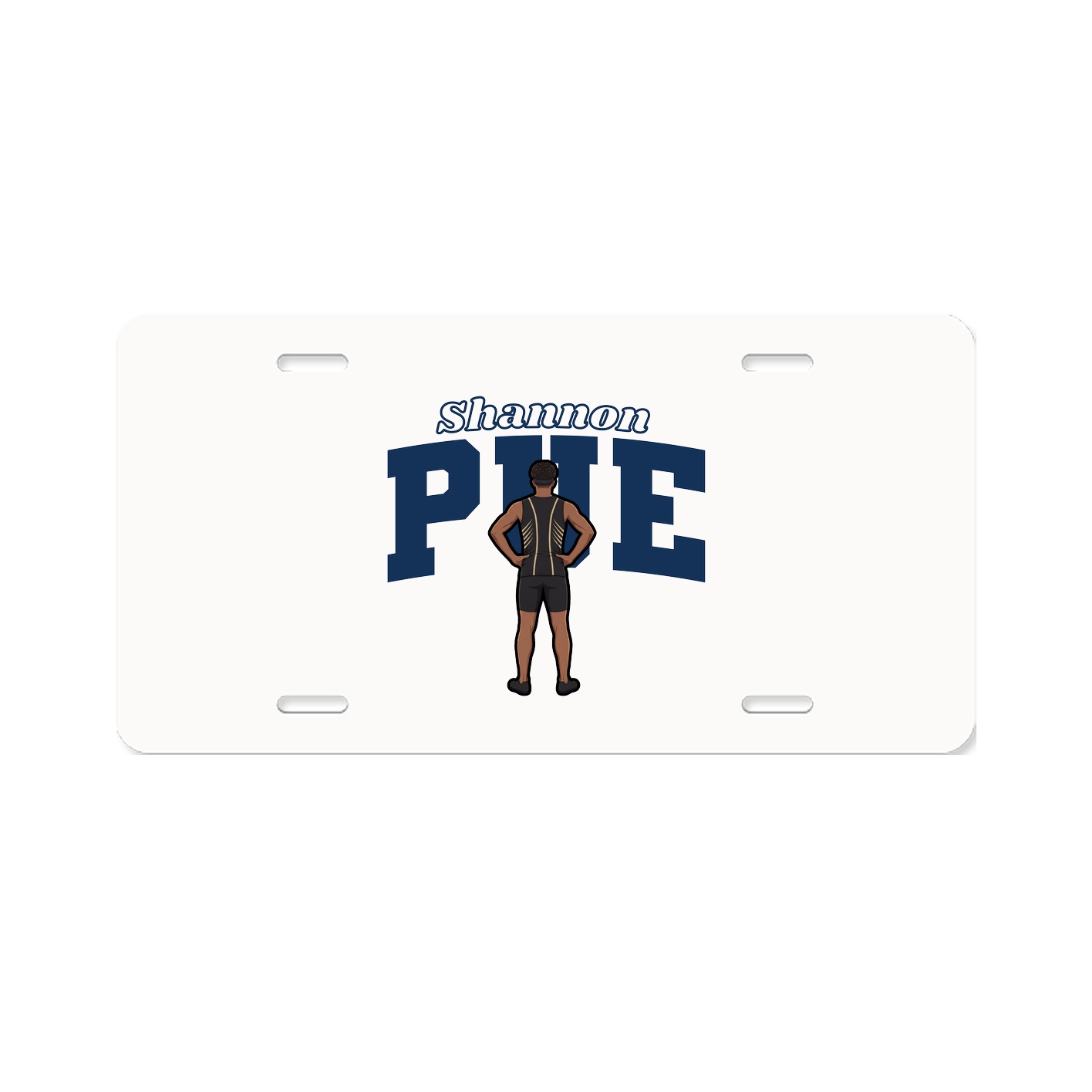 License Plate — Name Arch in Classic