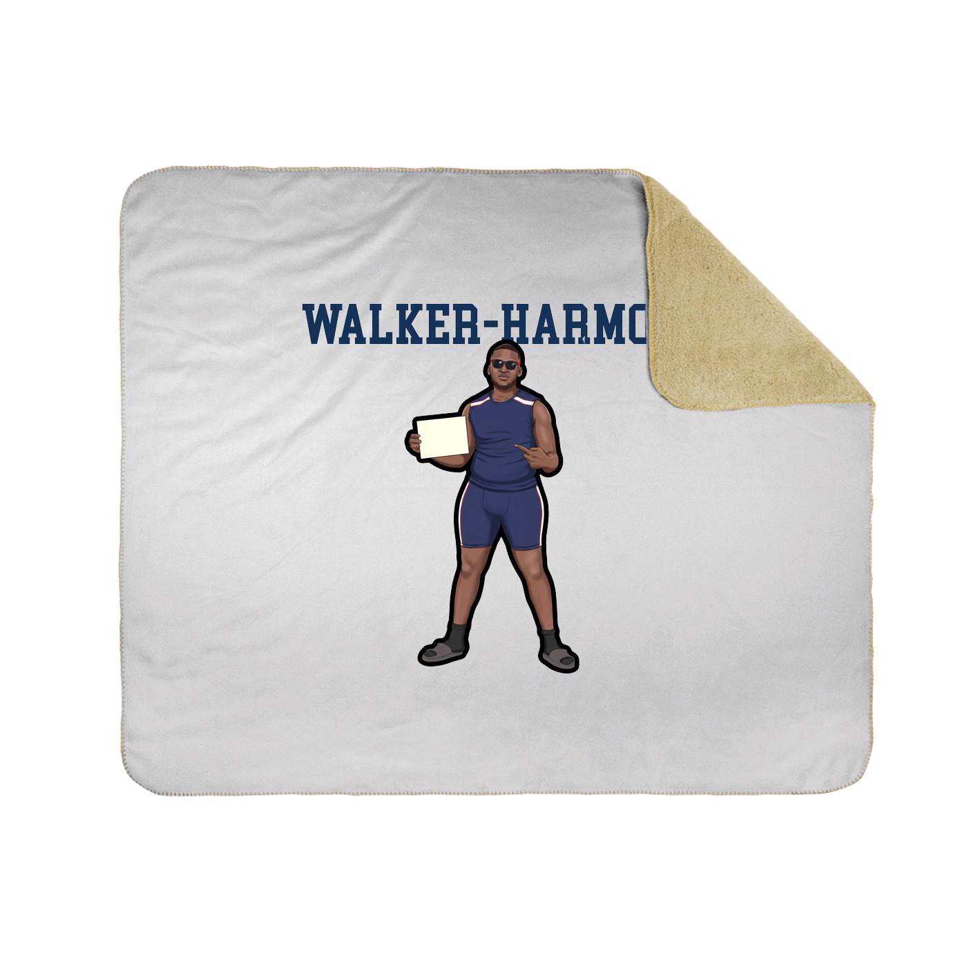 50x60 Sherpa Lined Throw Blanket