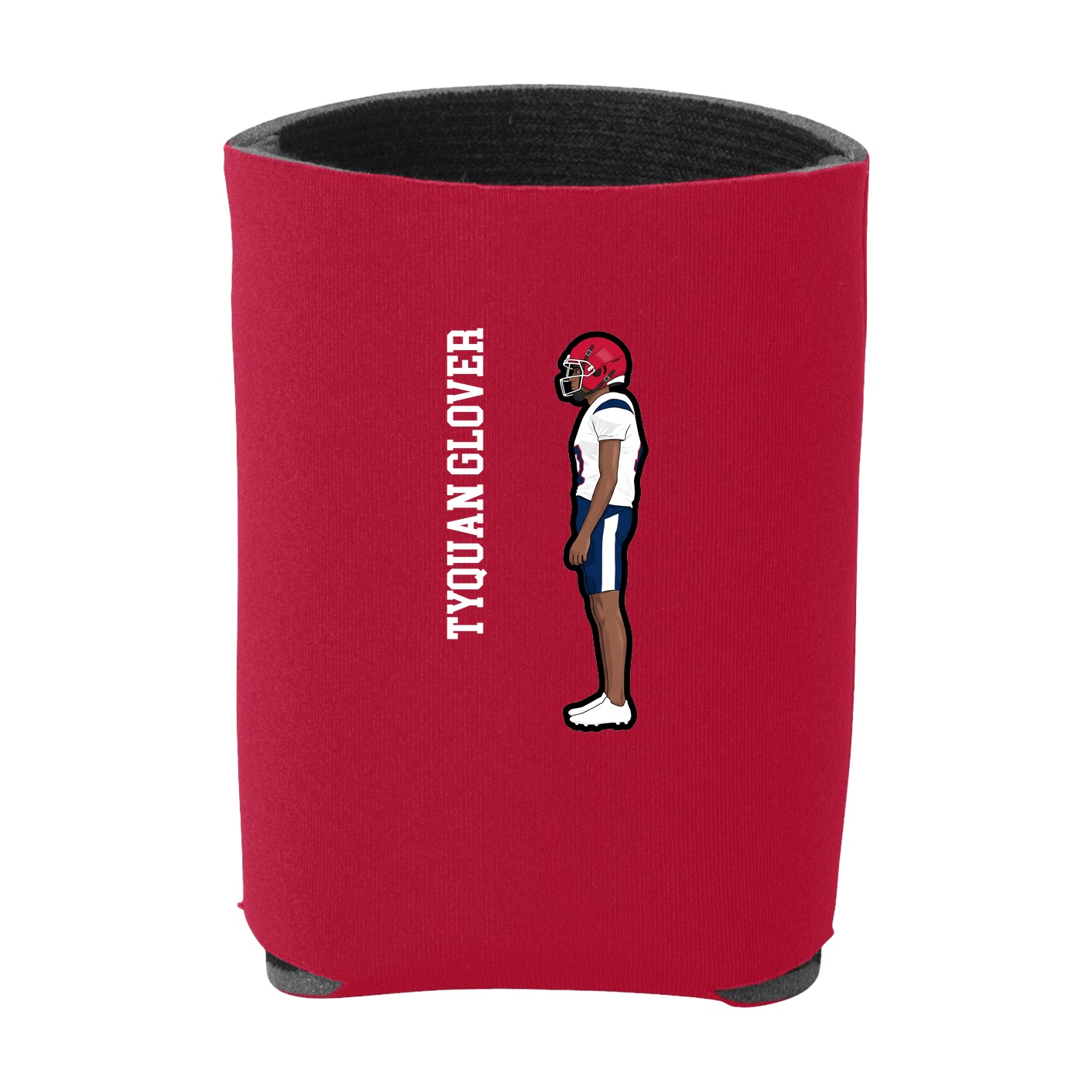 Can Holder — Name Vertical in Red