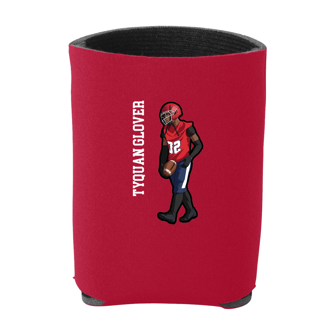 Can Holder — Name Vertical in Red