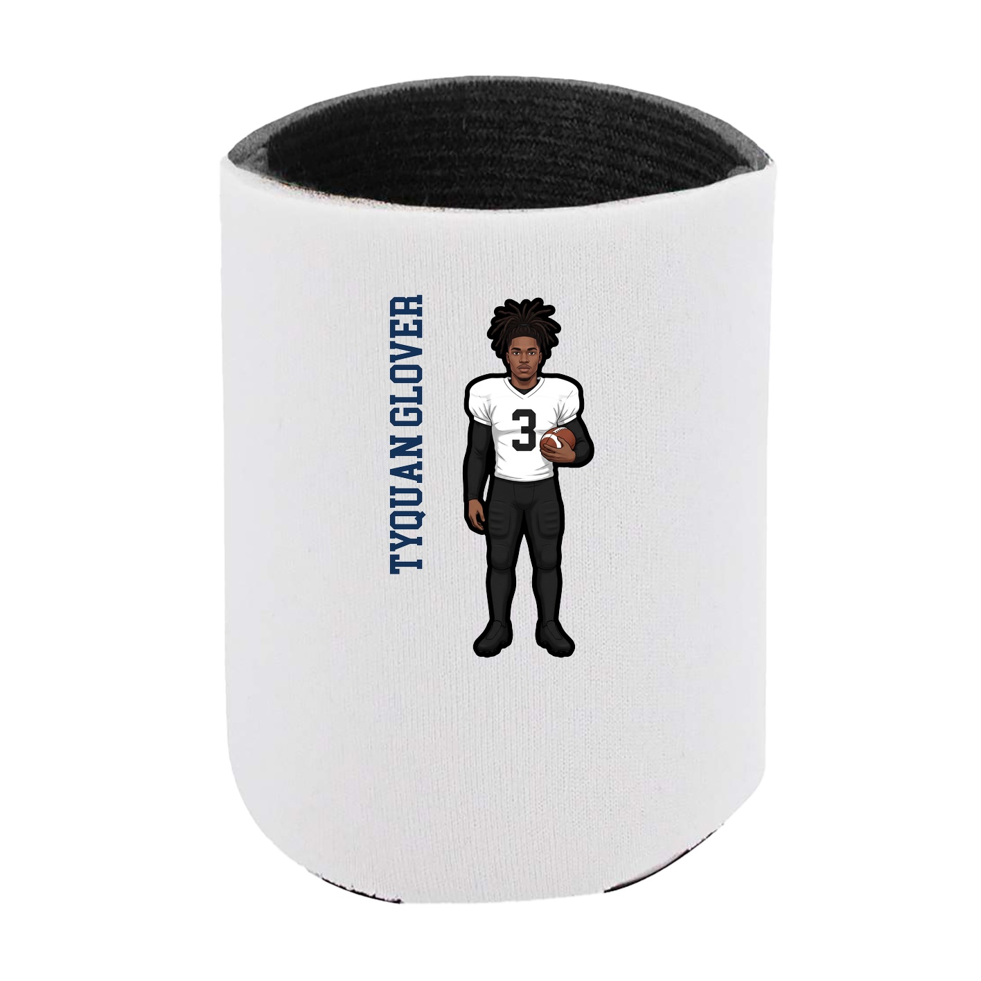 Can Holder — Name Vertical in White