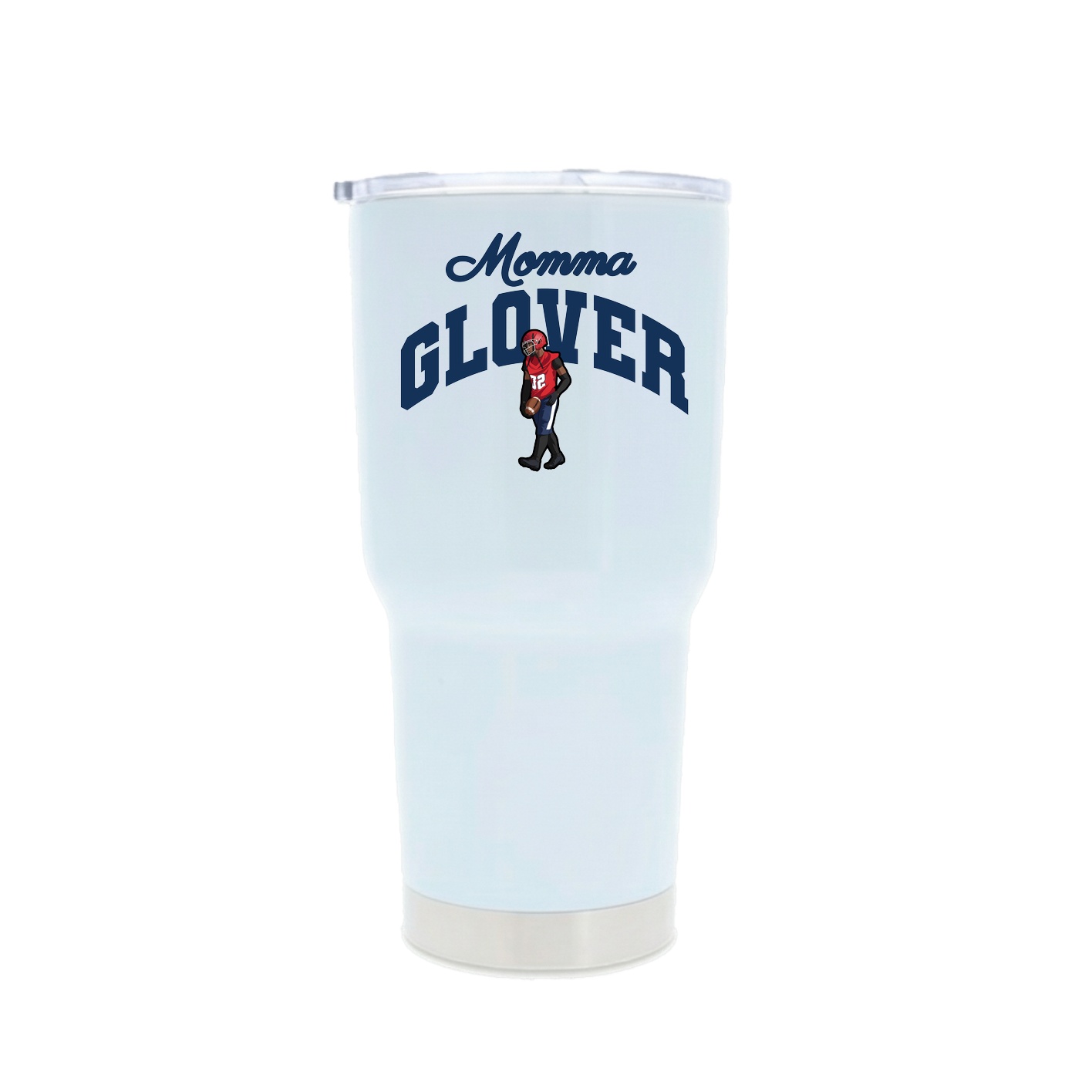 30oz Stainless Steel Tumbler — Mothers Day Arch in White