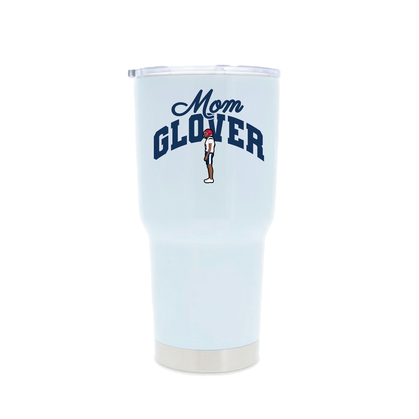30oz Stainless Steel Tumbler — Mothers Day Arch in White
