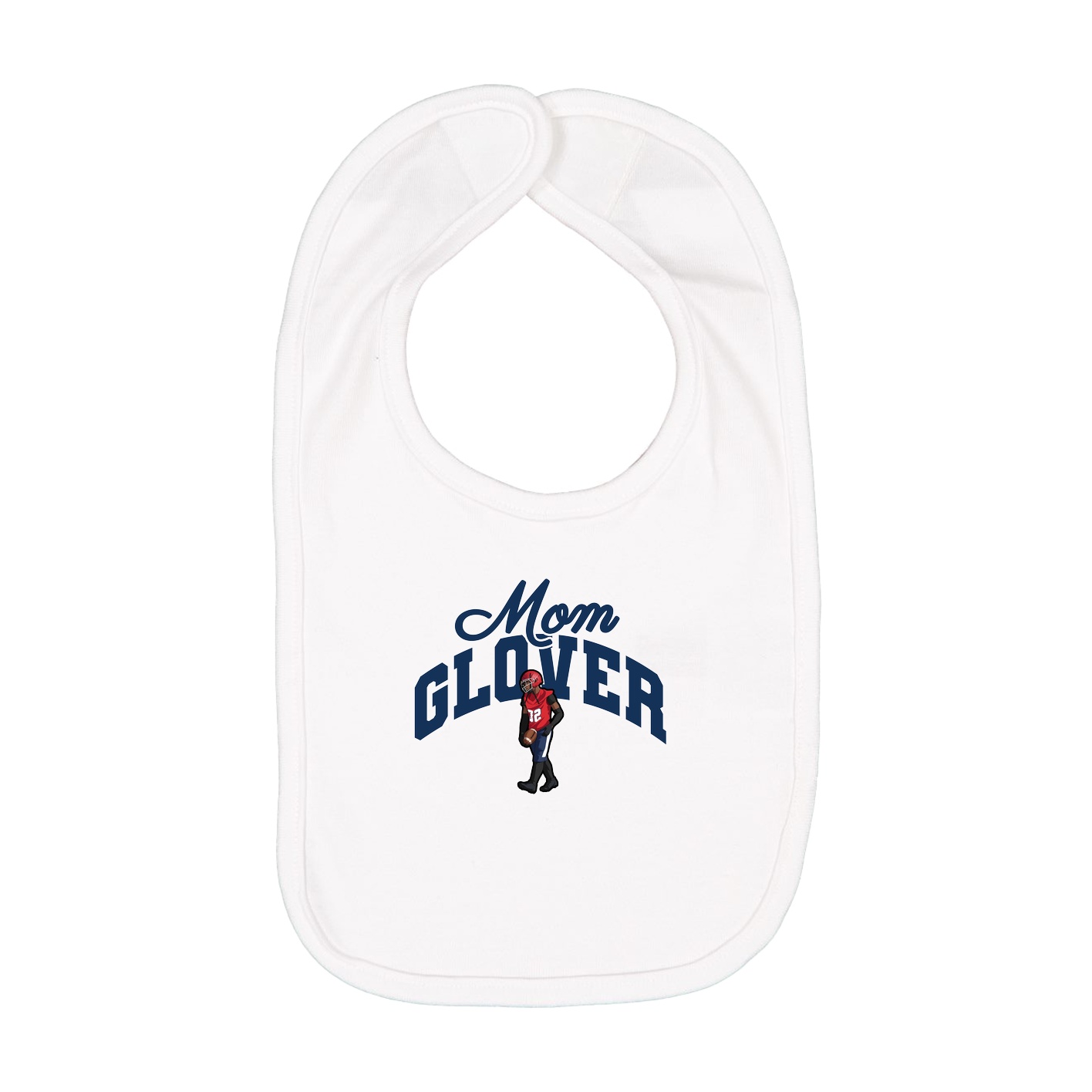 Infant Bib — Mothers Day Arch in White