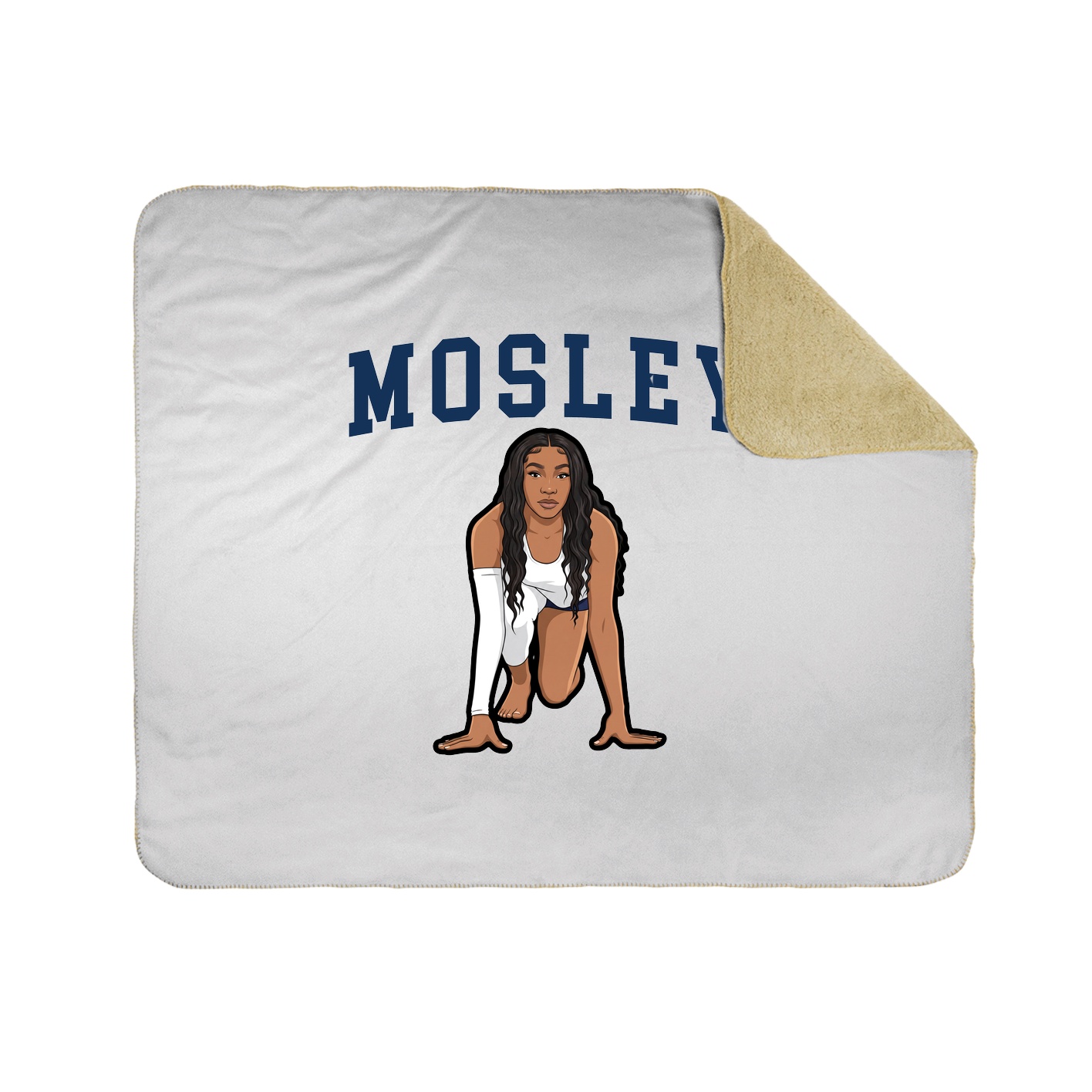 Throw Blanket — Shirsey in White
