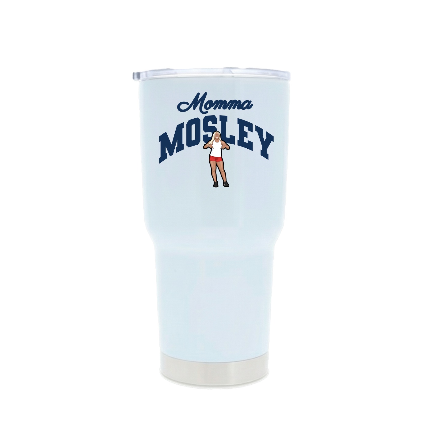 30oz Stainless Steel Tumbler — Mothers Day Arch in White